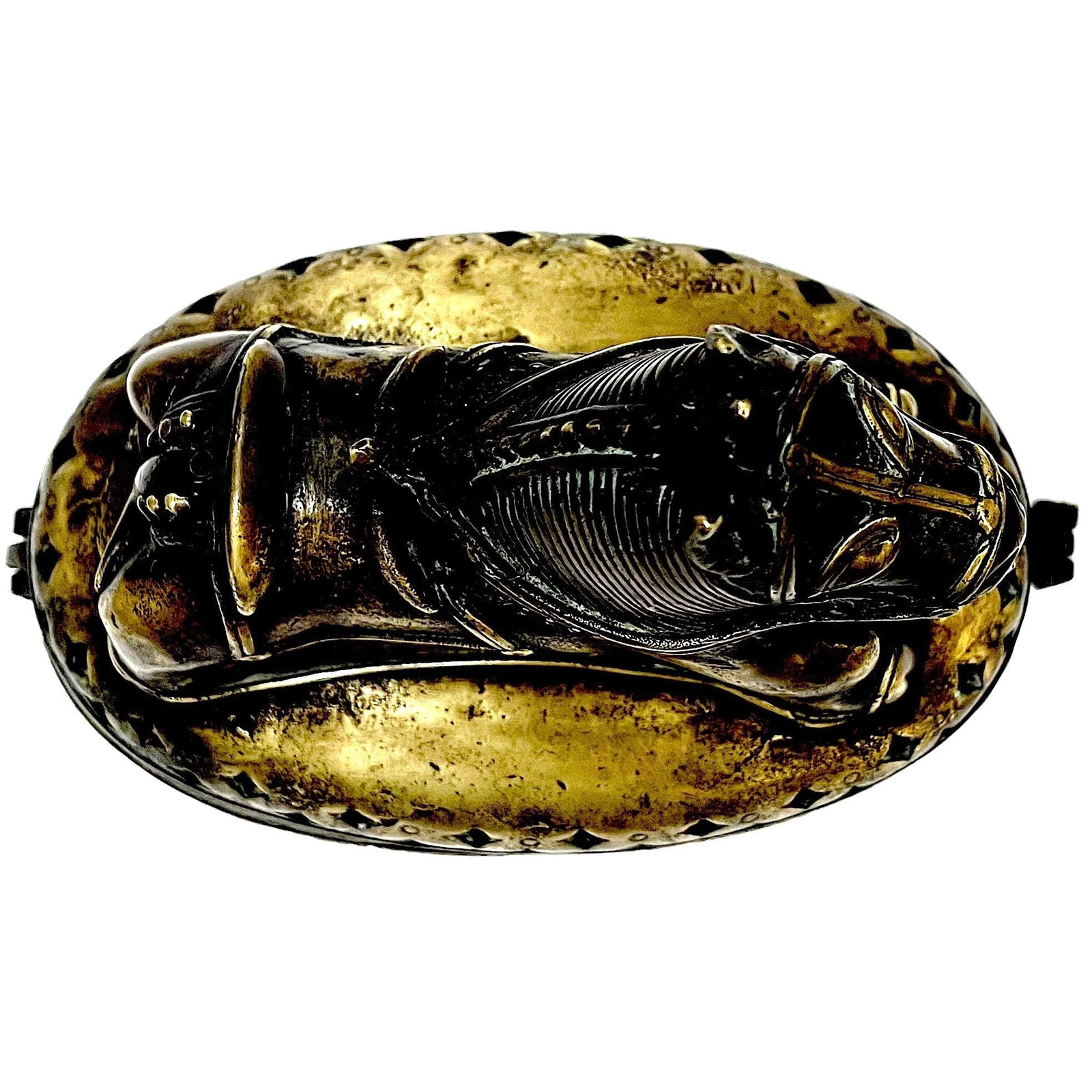 Antique Asian Bronze Horse Censer/Storage Box - 8