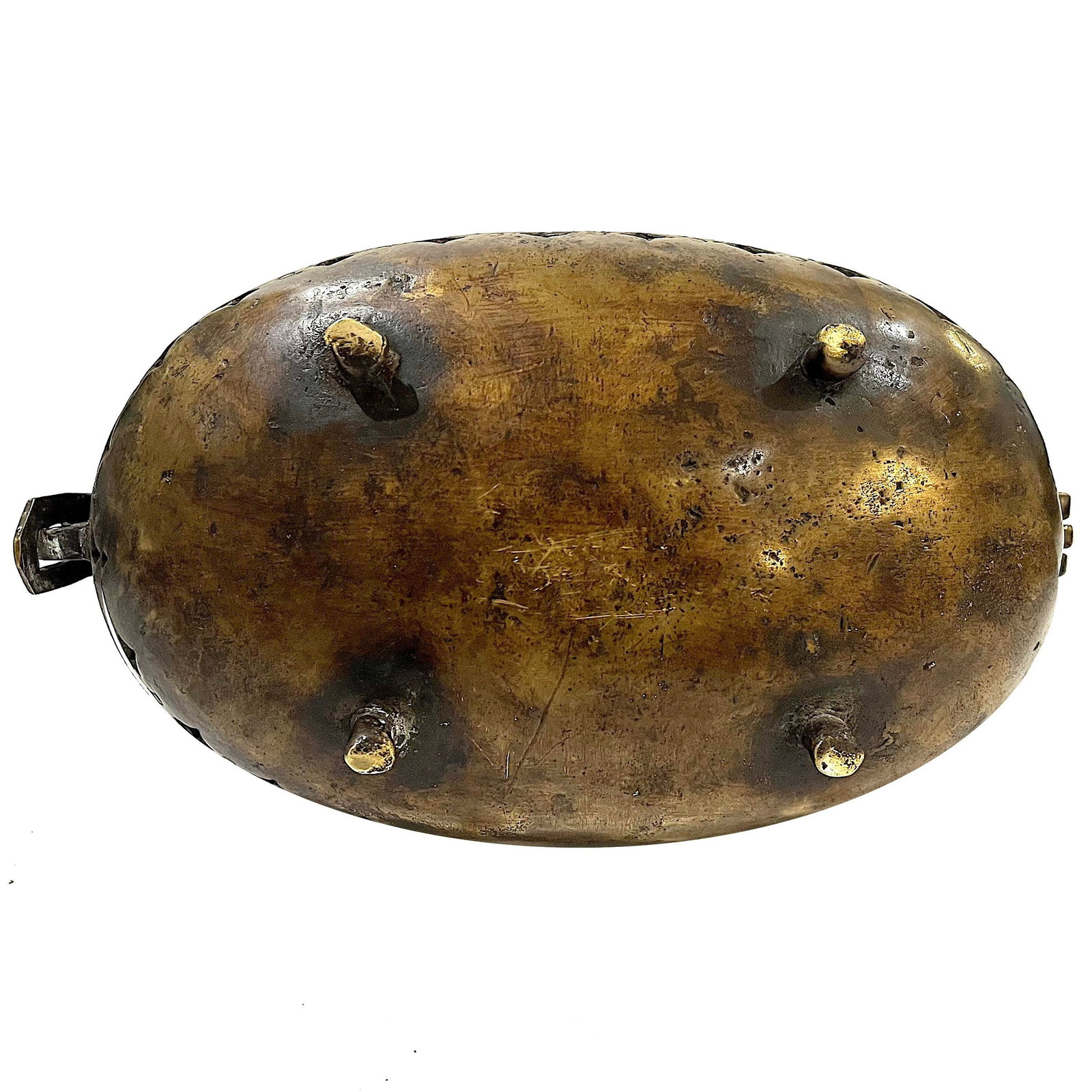 Antique Asian Bronze Horse Censer/Storage Box - 9