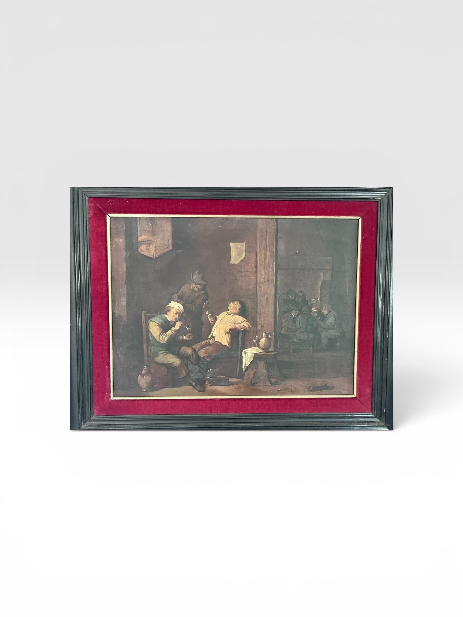 Late 19th Century Spanish Museum Copy After David Teniers the Younger – Tavern Interior Oil on - 3