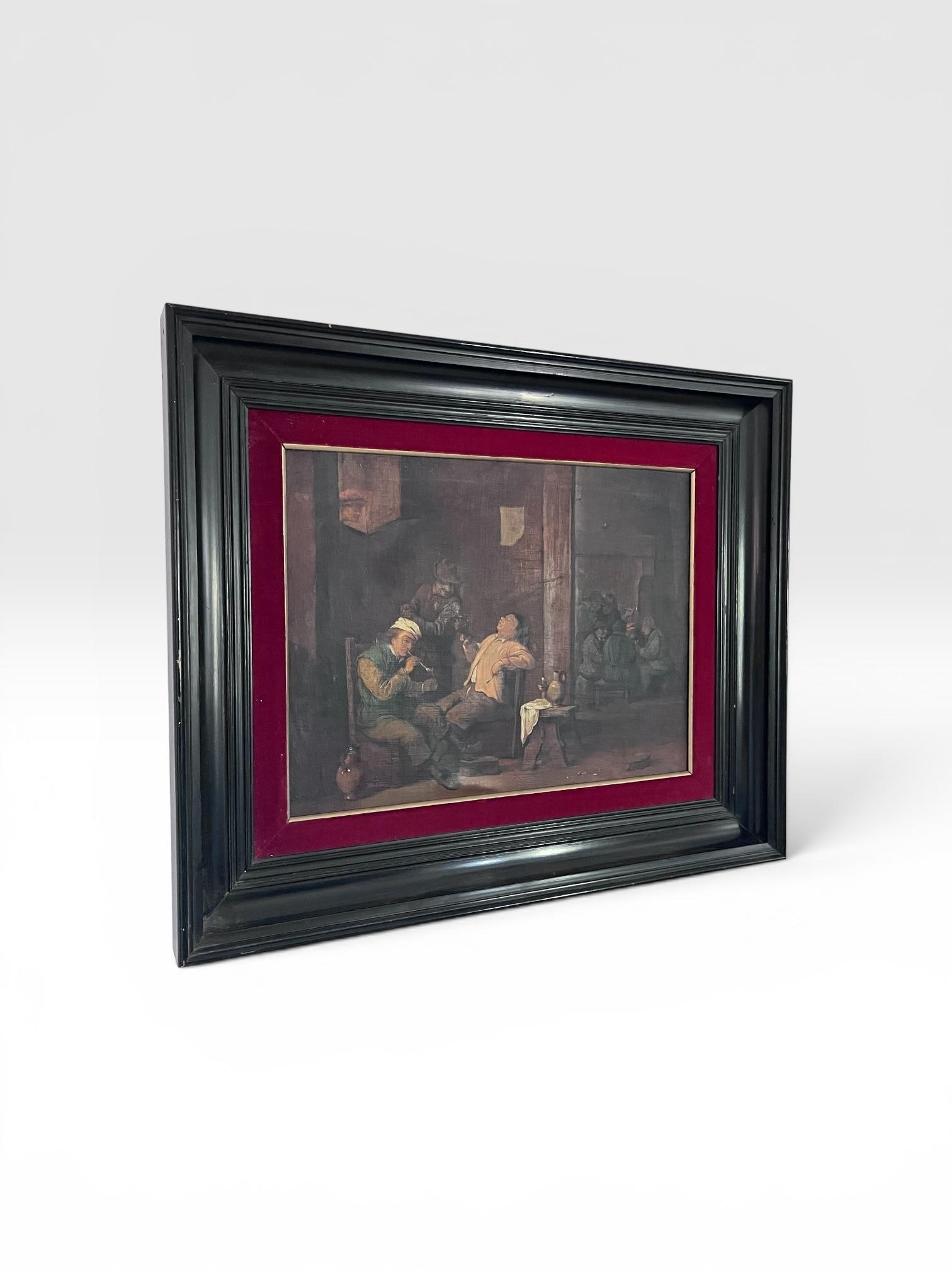 Late 19th Century Spanish Museum Copy After David Teniers the Younger – Tavern Interior Oil on - 4