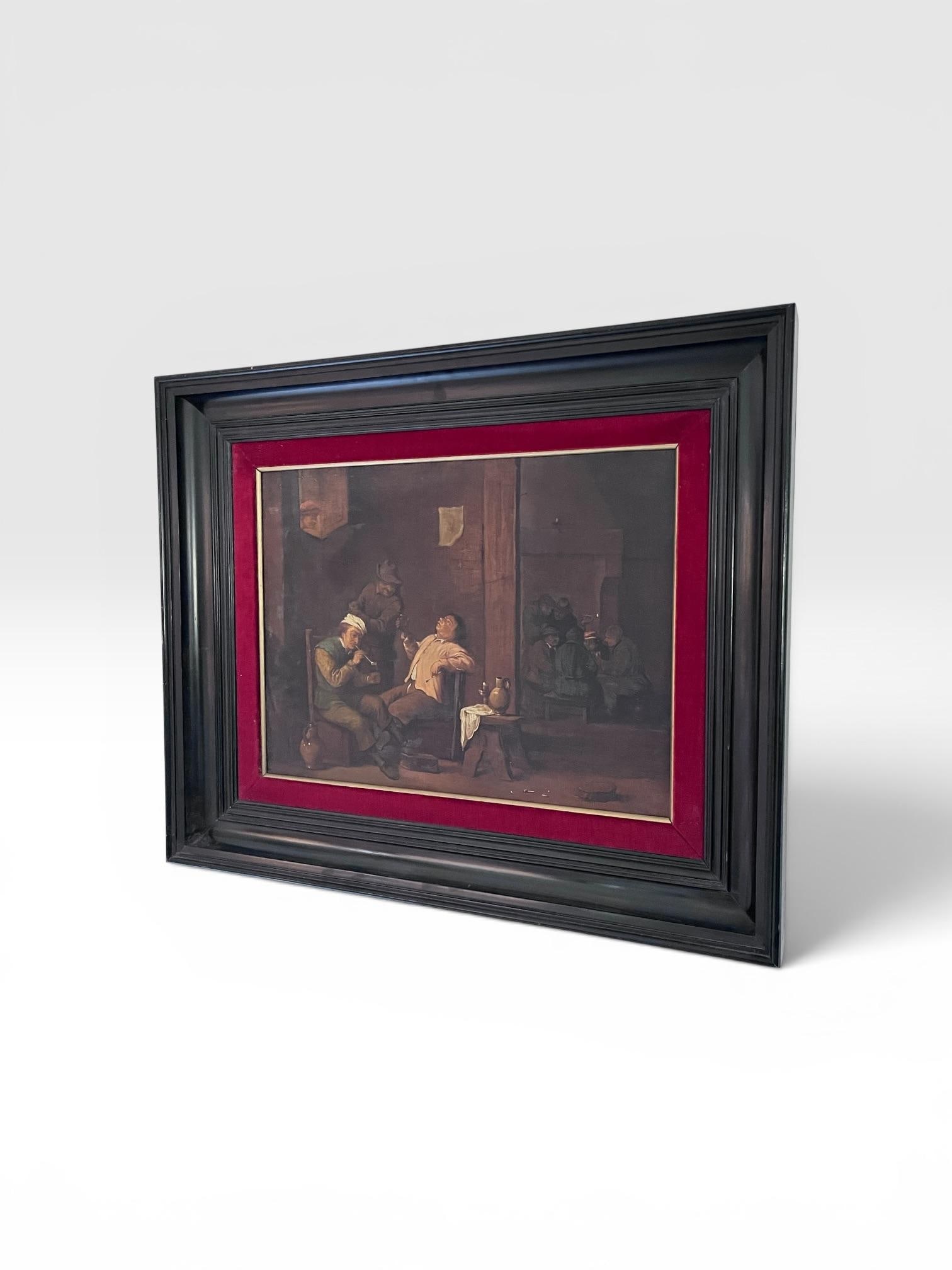 Late 19th Century Spanish Museum Copy After David Teniers the Younger – Tavern Interior Oil on - 5