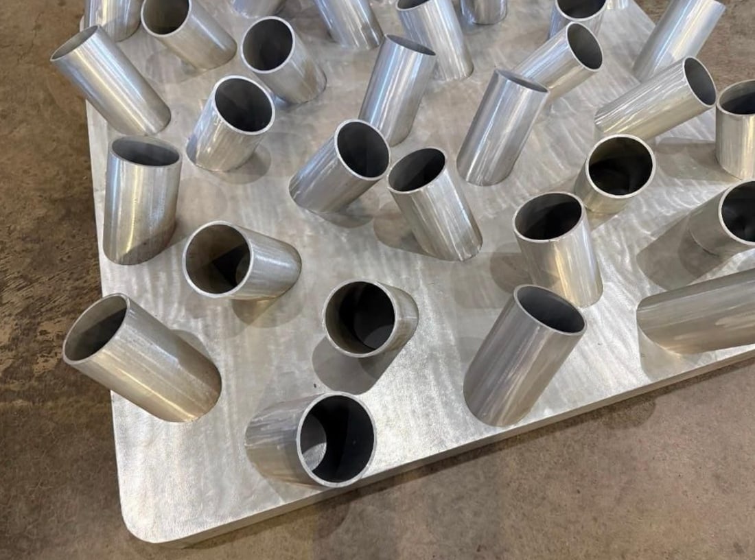 "Swarm"— Abstract Aluminum Sculpture, Herbert Simon Estate, 1985 - 10
