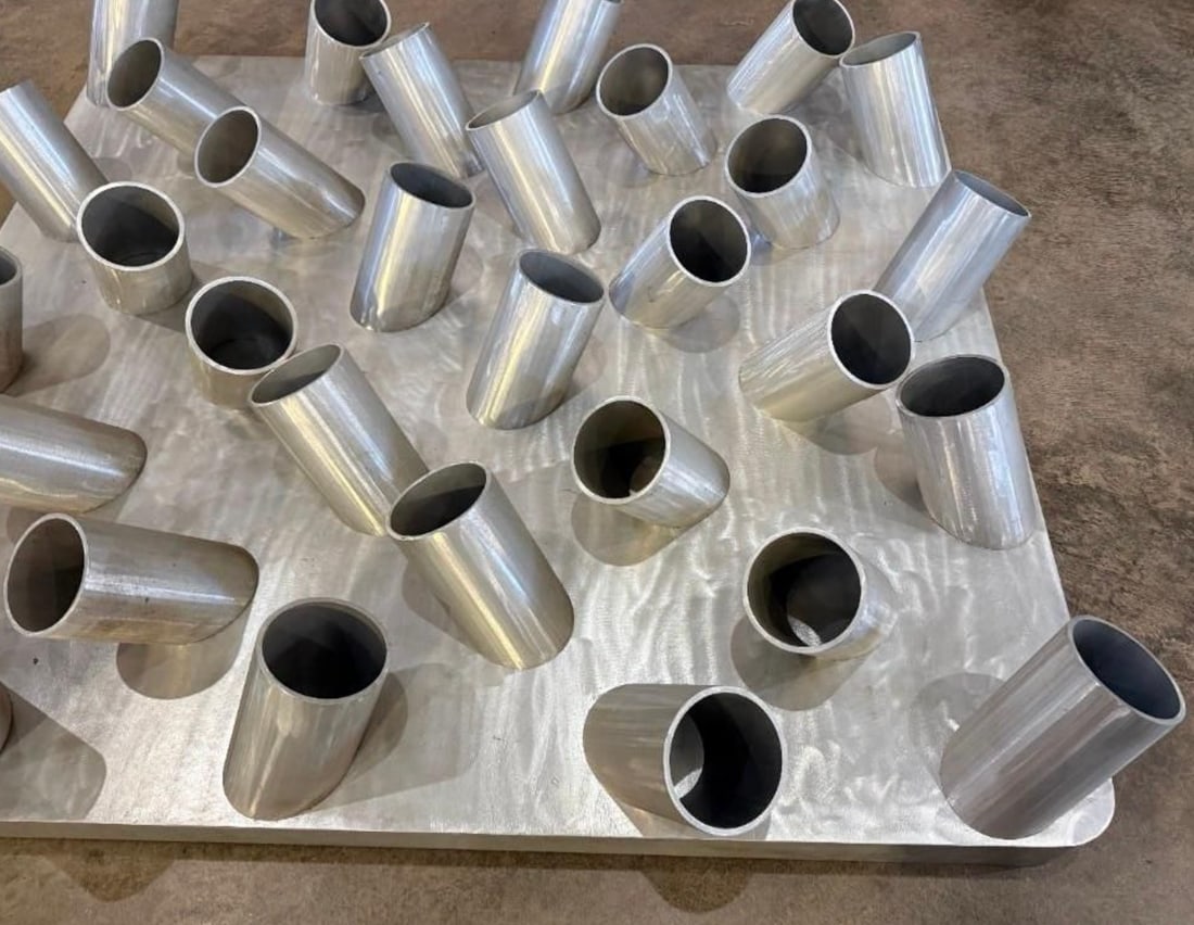 "Swarm"— Abstract Aluminum Sculpture, Herbert Simon Estate, 1985 - 9