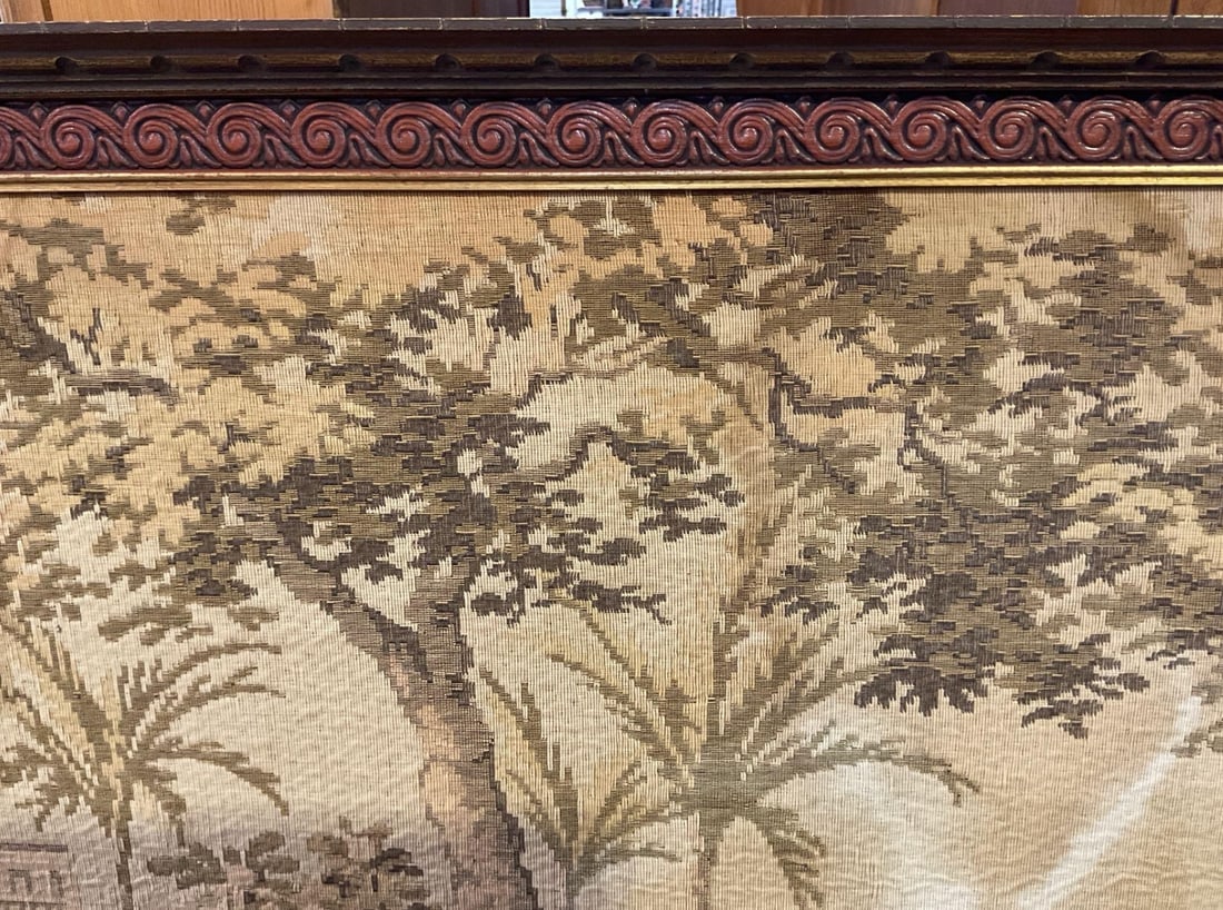 Monumental 6-Foot European Goya Tapestry "The Spanish Dance" in Deep Carved Wood Frame - 6