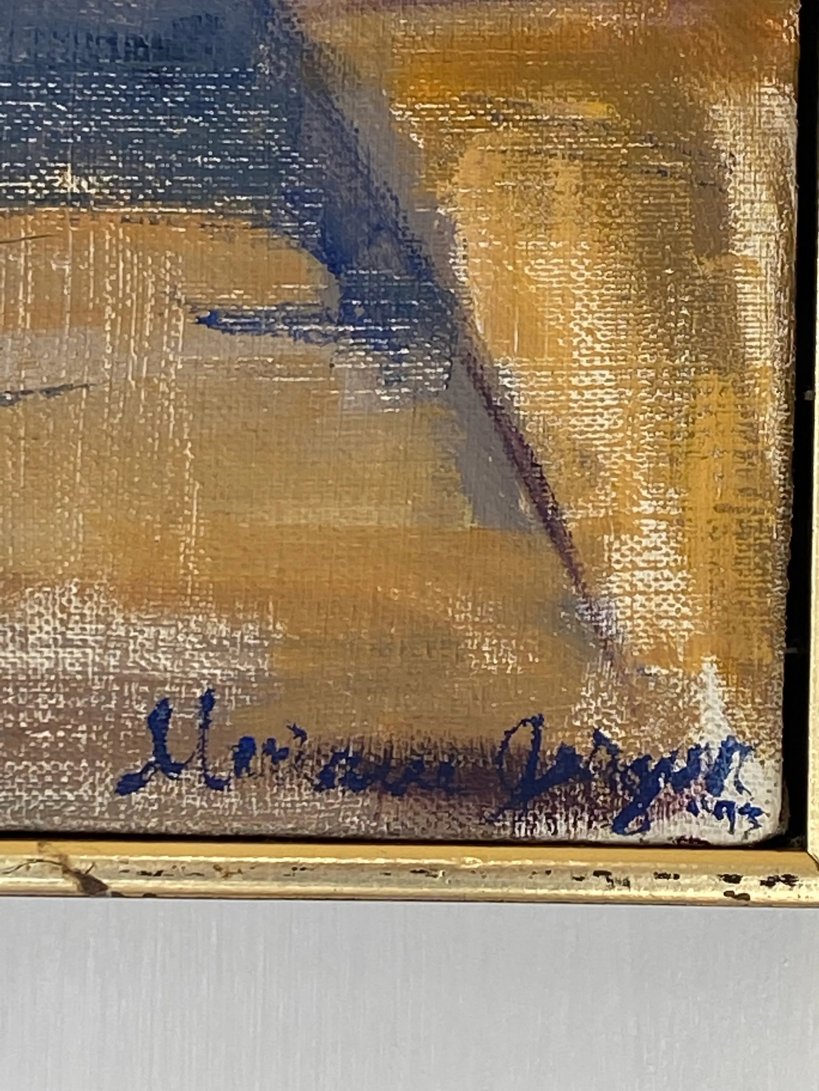 1993 "New York Studio" Expressionist Figurative Interior Scene Oil Painting by Marianne Gargour, Fra - 4