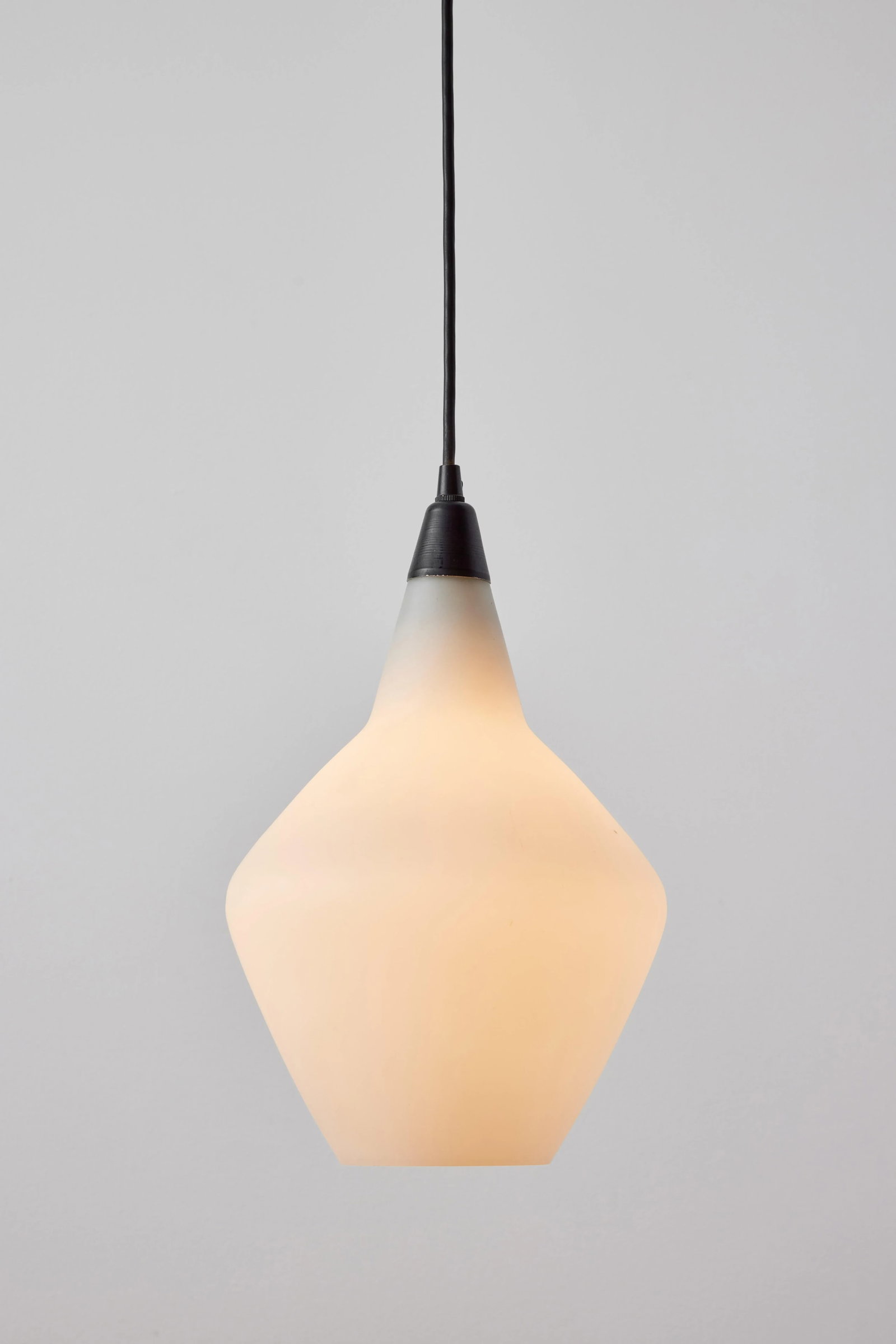 1950s Lisa Johansson-Pape Glass & Metal Ceiling Lamps - a Pair - 4