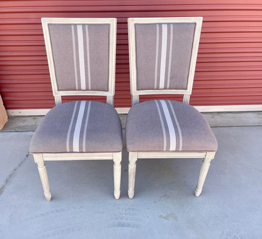 Safavieh Gray Buchanan French Brasserie Pair of Dining Chairs - 9