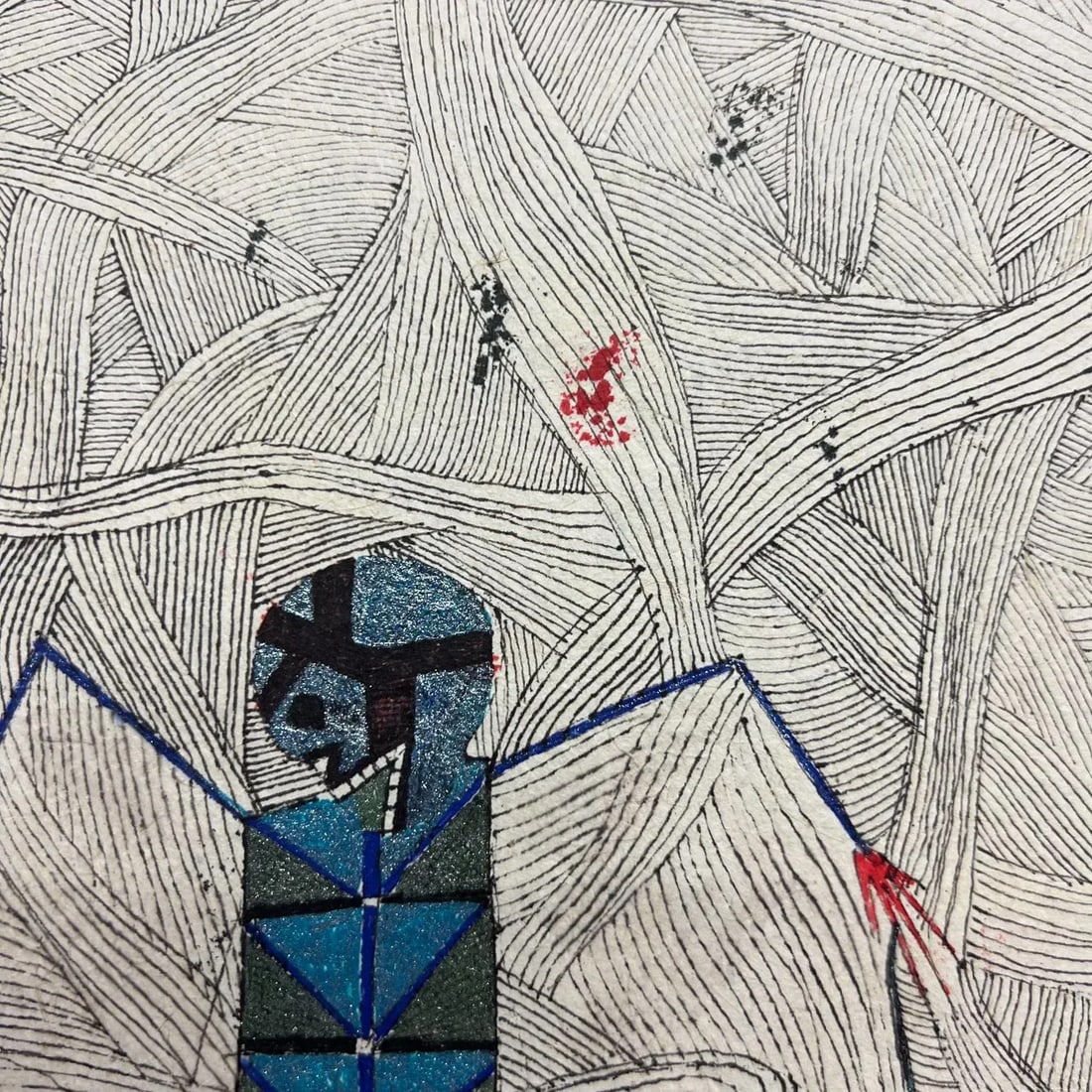 2011 Original Modern Art From Oaxaca Ink on Custom Paper - 12