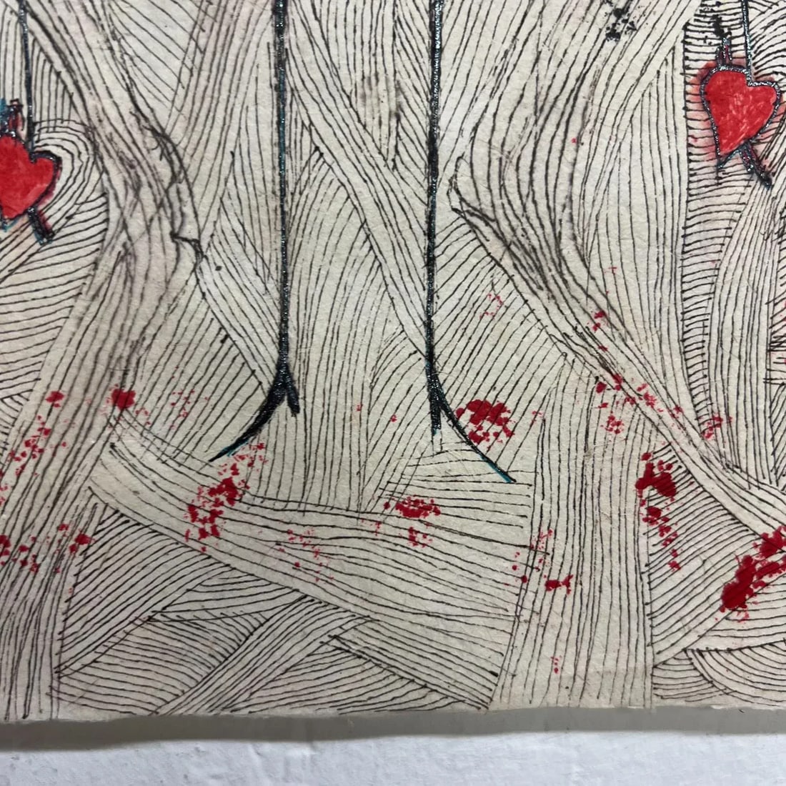 2011 Original Modern Art From Oaxaca Ink on Custom Paper - 9