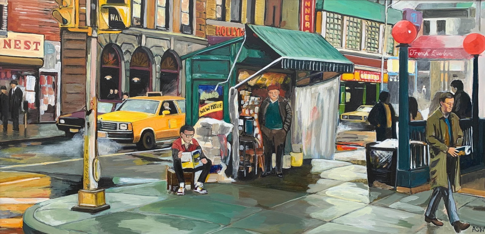 New York City Street Scene Painting - Unique Original Art by Leading British Contemporary Artist, 20 - 6