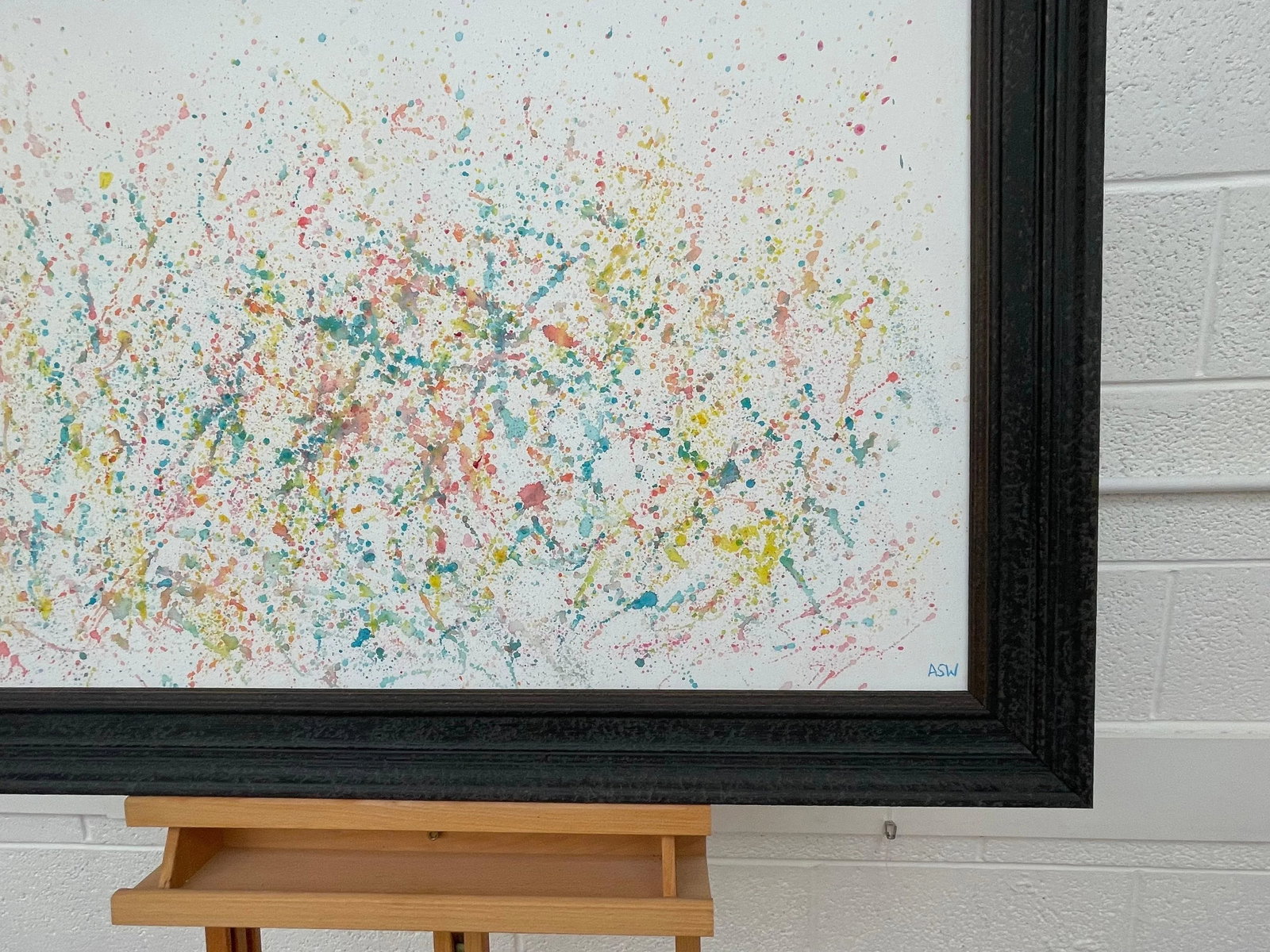 Colourful Abstract Flowers on White Background - Unique Original Art by Contemporary British Artist, - 8