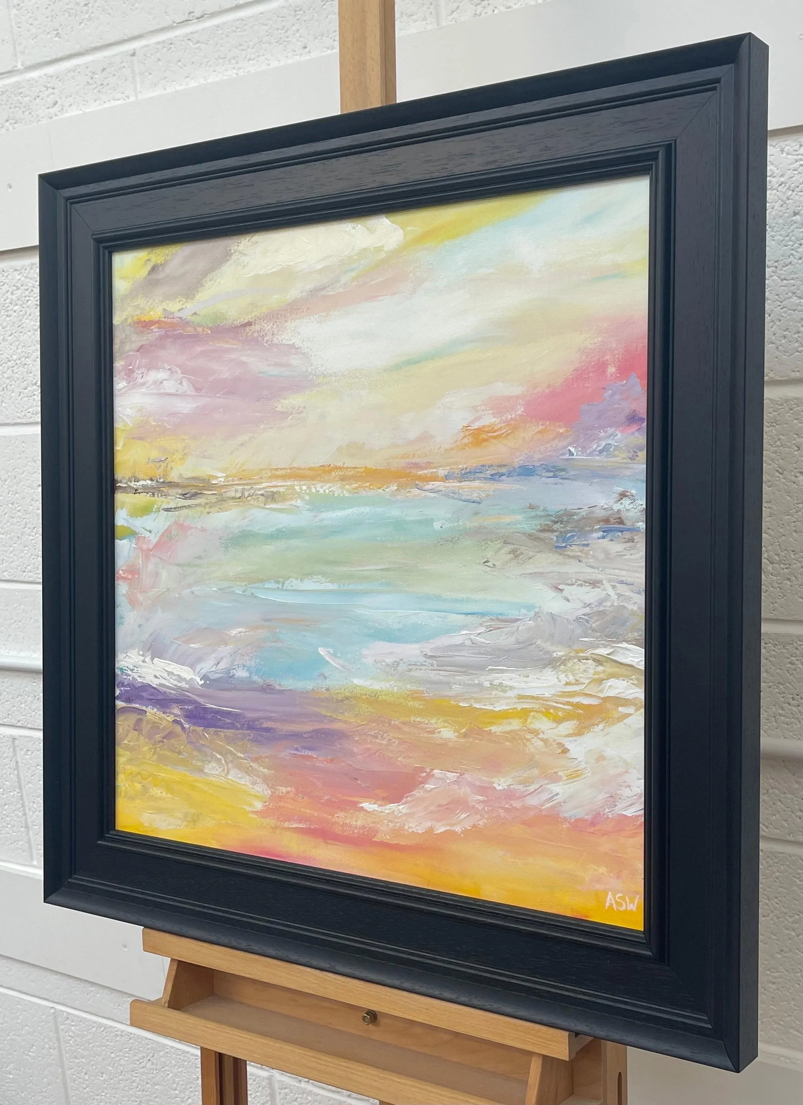 Serene Abstract Impressionist Seascape Landscape - Unique Original Art by Contemporary British Artis - 11