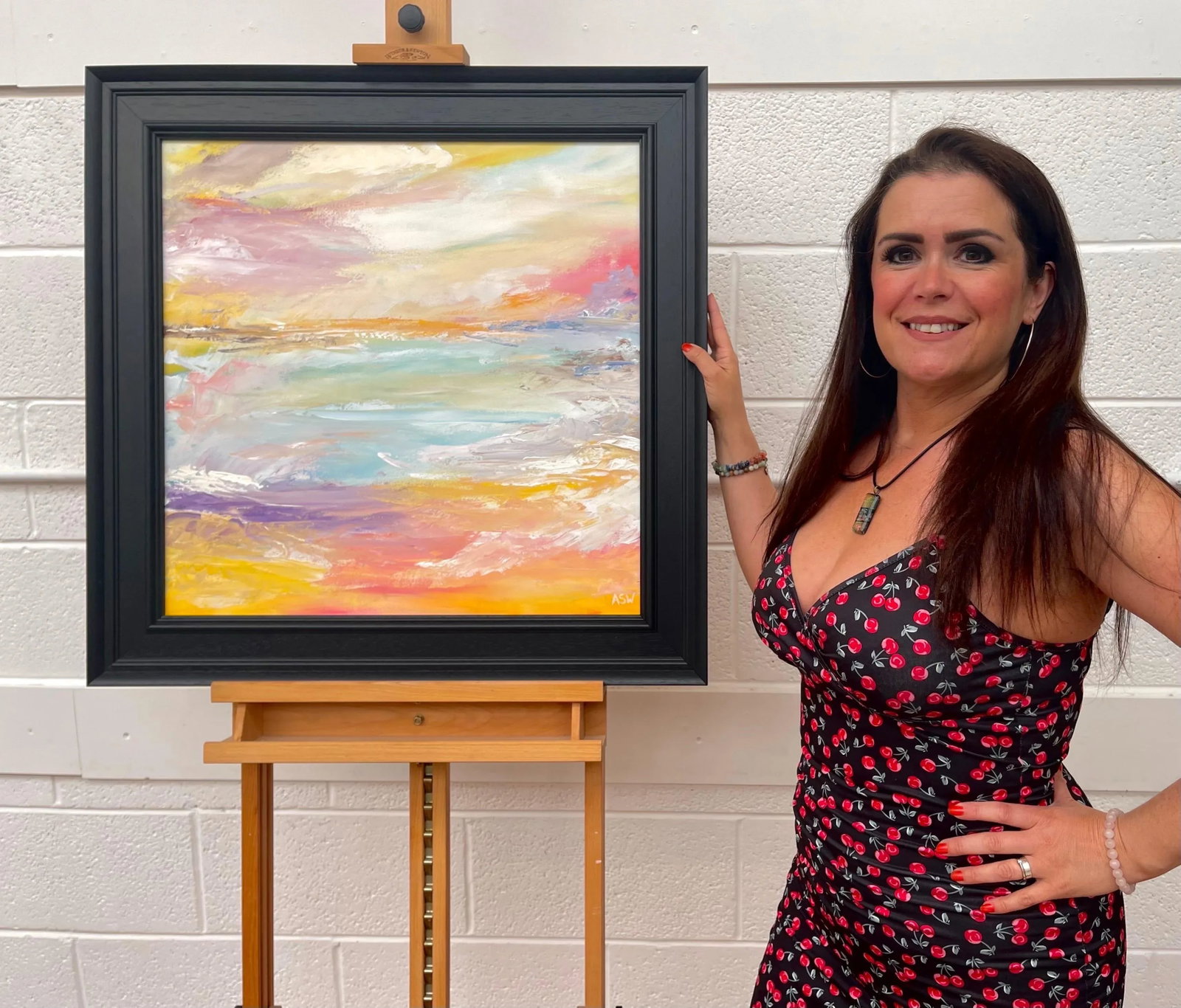 Serene Abstract Impressionist Seascape Landscape - Unique Original Art by Contemporary British Artis - 2
