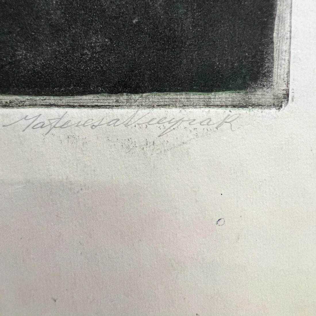 Pez Abstract Paper Engraving, Limited Edition 6/25, Maria Teresa Vieyra Rincon - 2