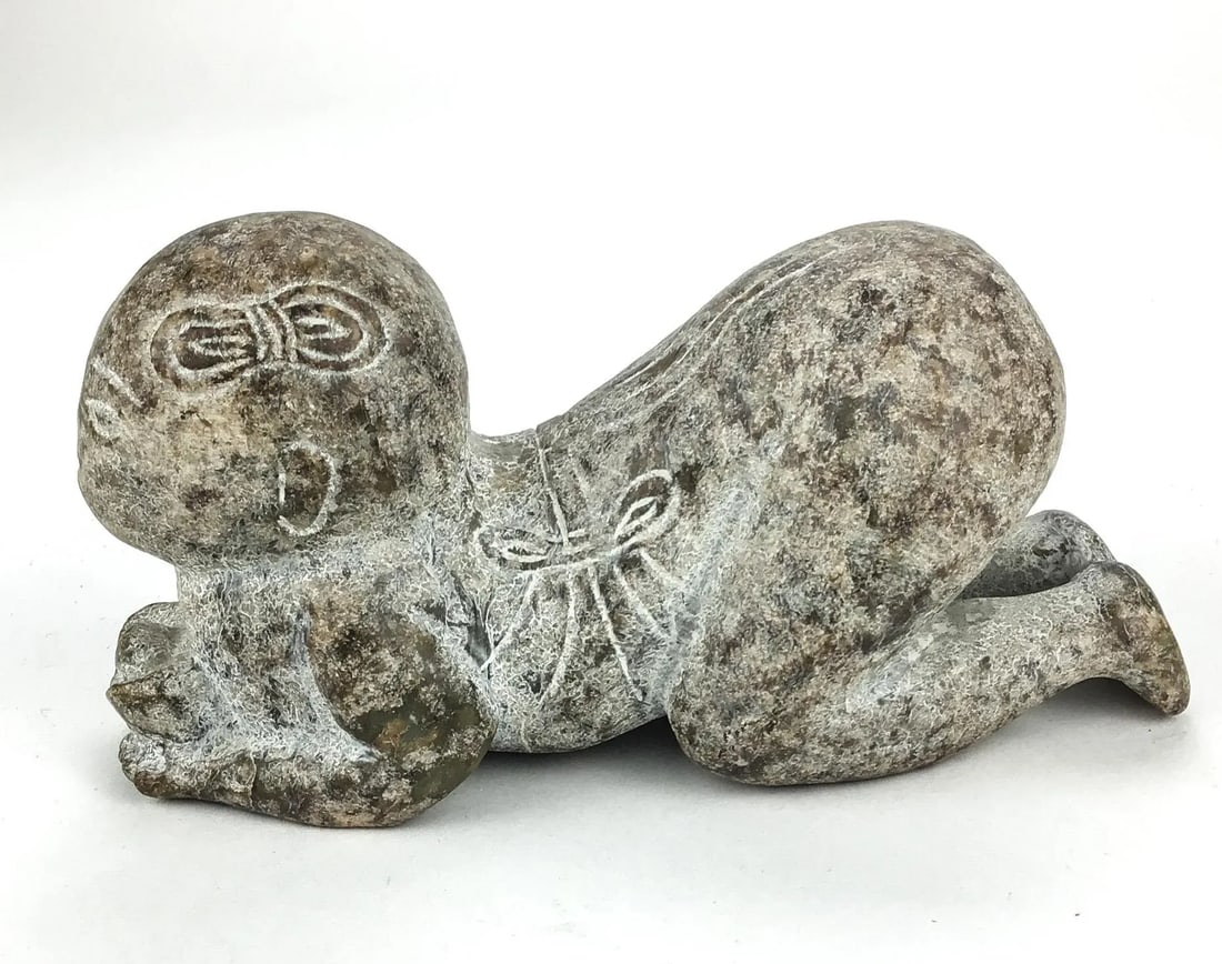 Hand Carved Antique Stone Sculpture - 13
