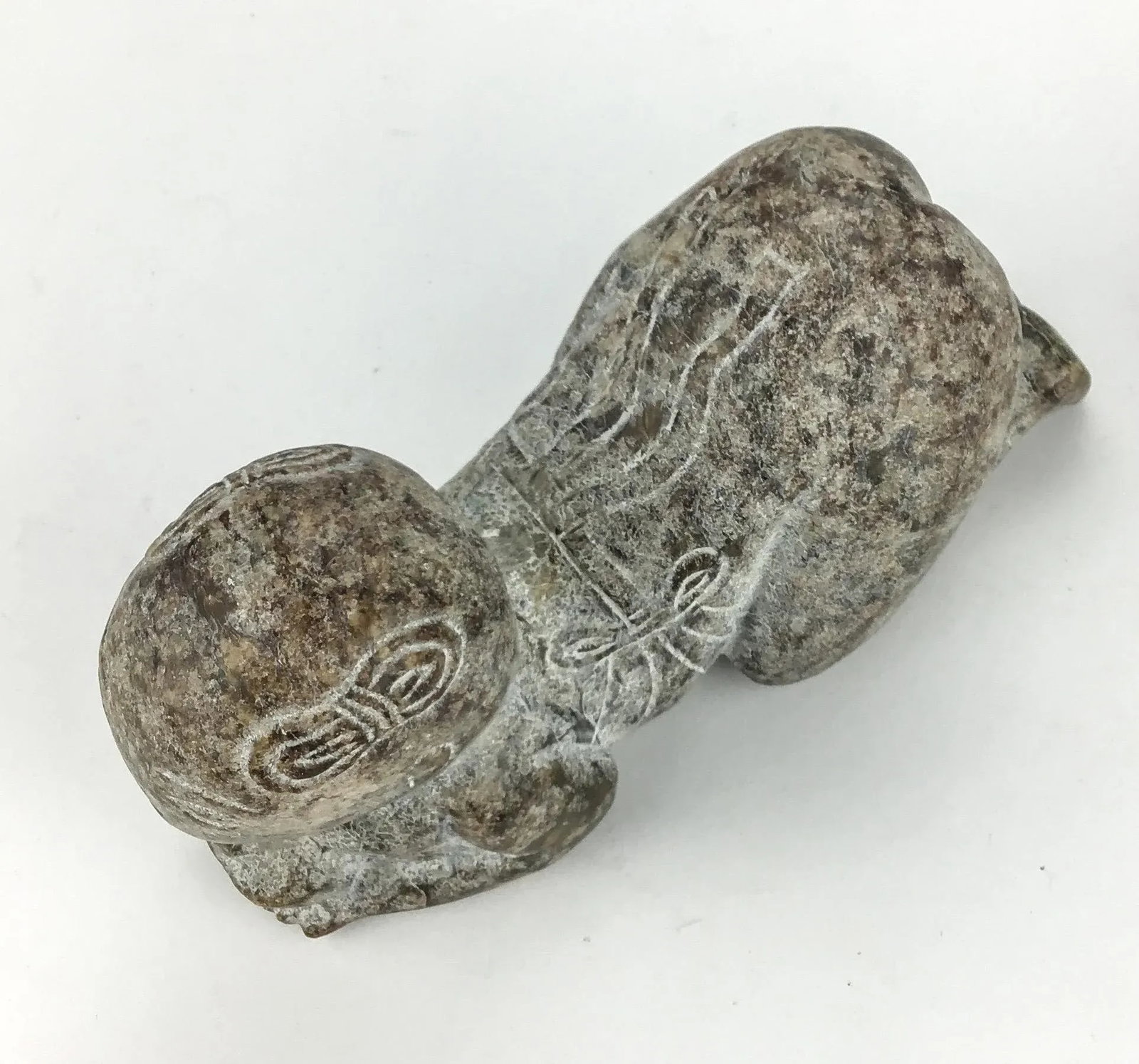 Hand Carved Antique Stone Sculpture - 5