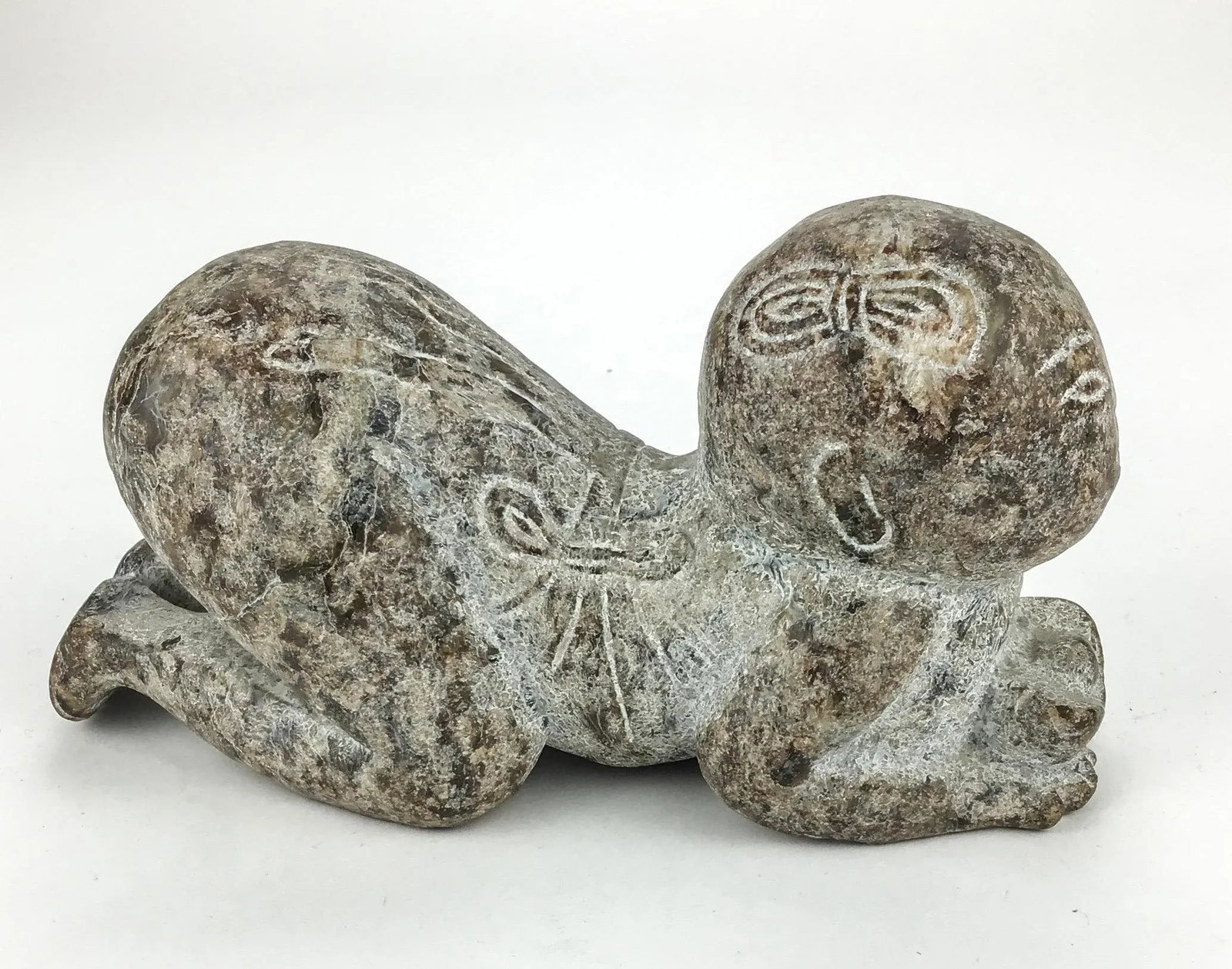 Hand Carved Antique Stone Sculpture - 6