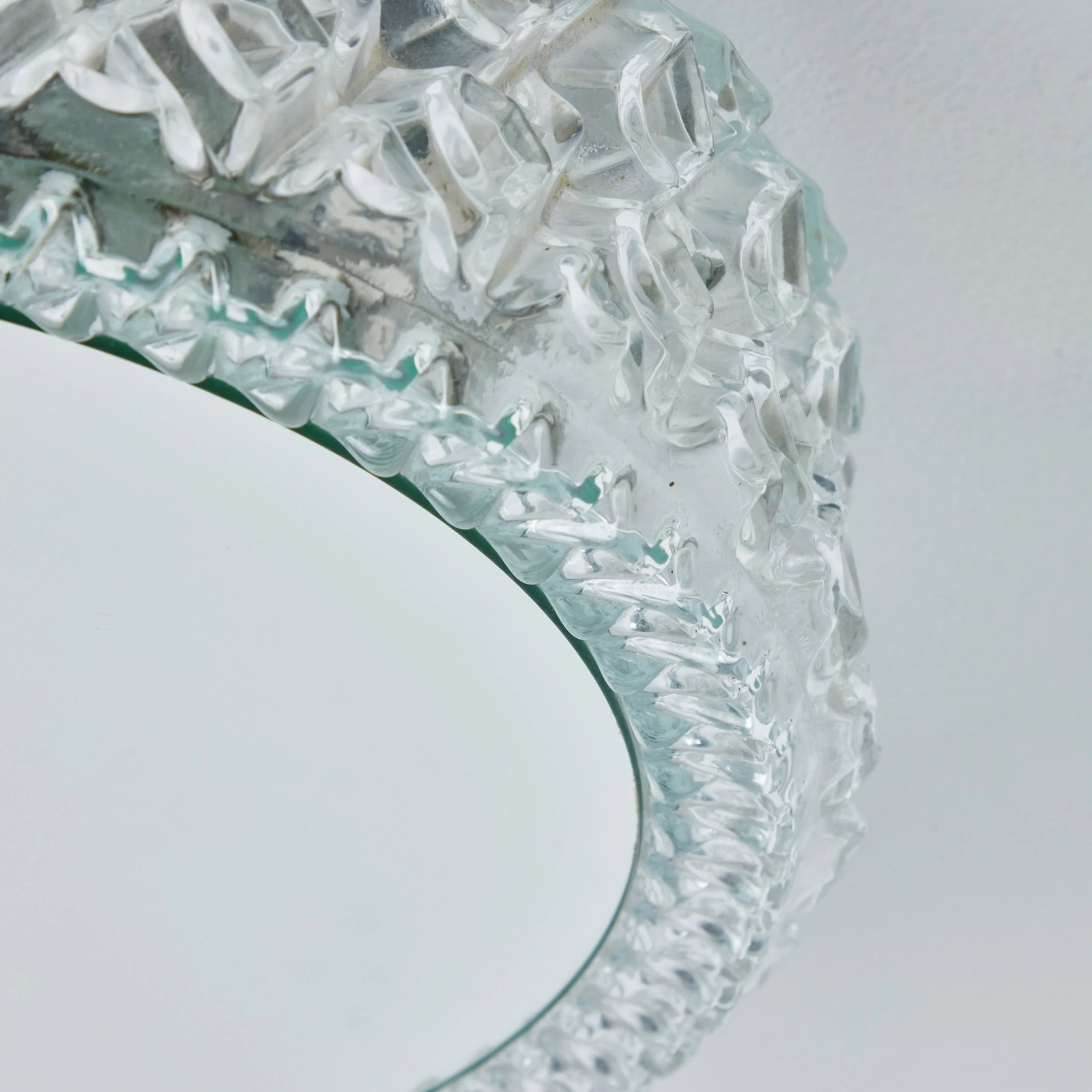 1960s Sculptural Glass and Mirrored Wall or Ceiling Lamp for Limberg - 7