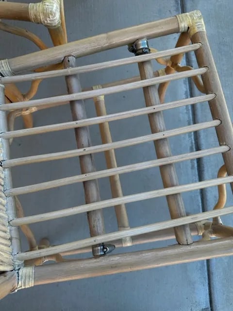Vintage Pencil Reed X Back/Bamboo Pagoda Dining Chairs-A Set - 11