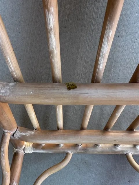 Vintage Pencil Reed X Back/Bamboo Pagoda Dining Chairs-A Set - 6