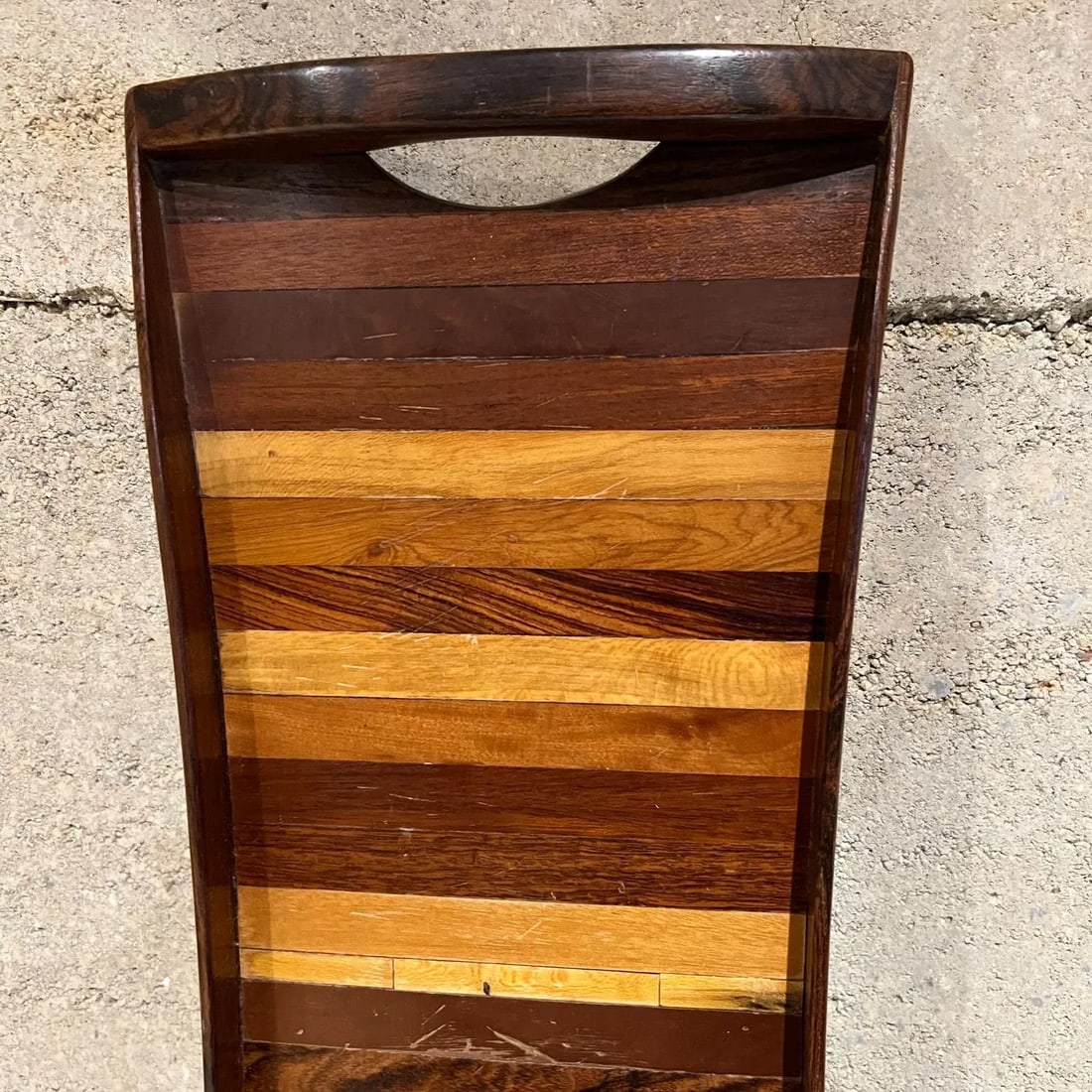 1970s Long Service Tray Layered Wood Don Shoemaker SeÃ±al Mexico - 11