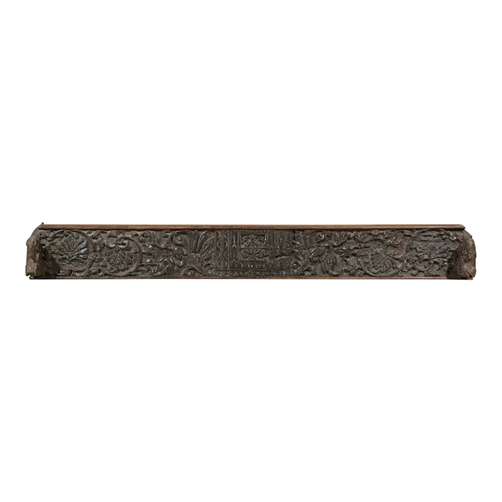 Vintage Hand Carved Horse Head Curtain Rustic Solid Wood Pelmet Drape Hanger Ranch Style Distressed: Dimensions: 47" W x 6" D x 9" H This piece utilizes old architectural elements, re-claimed woods and is handcrafted by artisans using basic hand tools. Due to the nature of this creative process, you