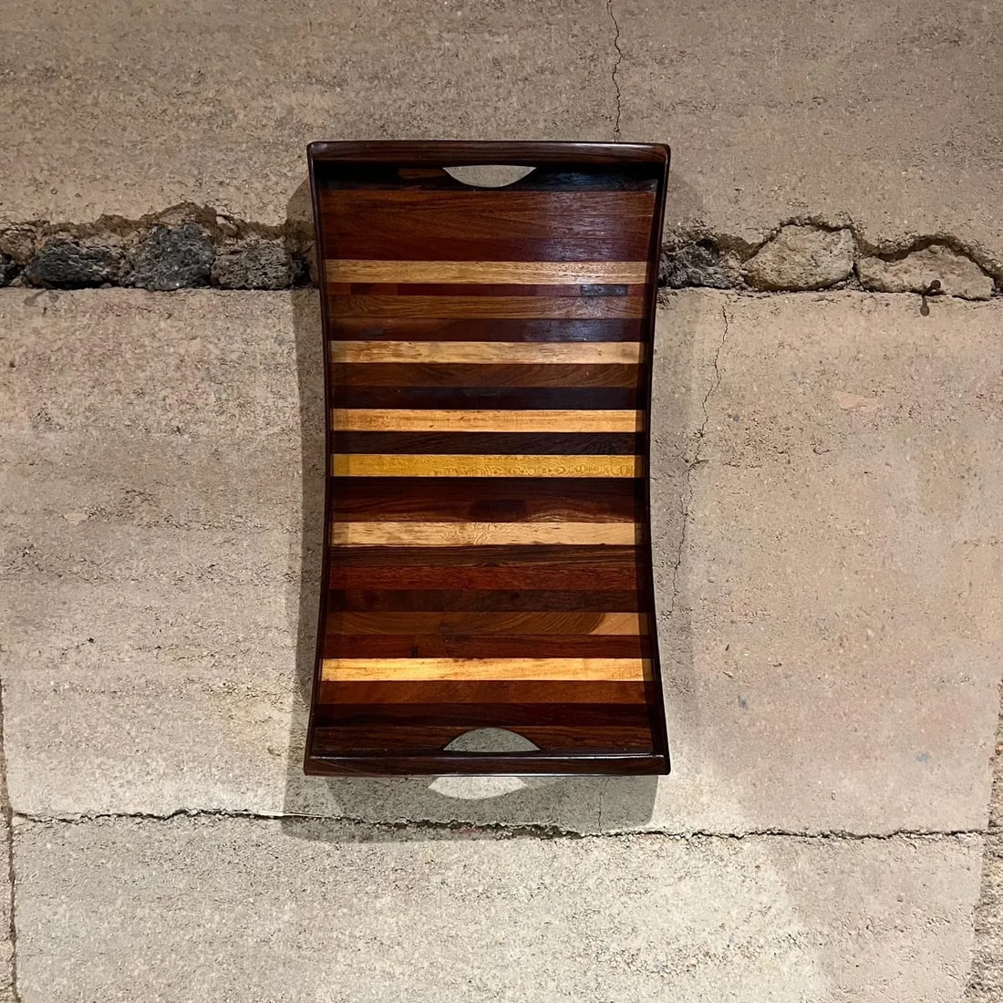 Don S. Shoemaker Service Tray, Exotic Woods, SeÃ±al, Mexico, 1970s - 13