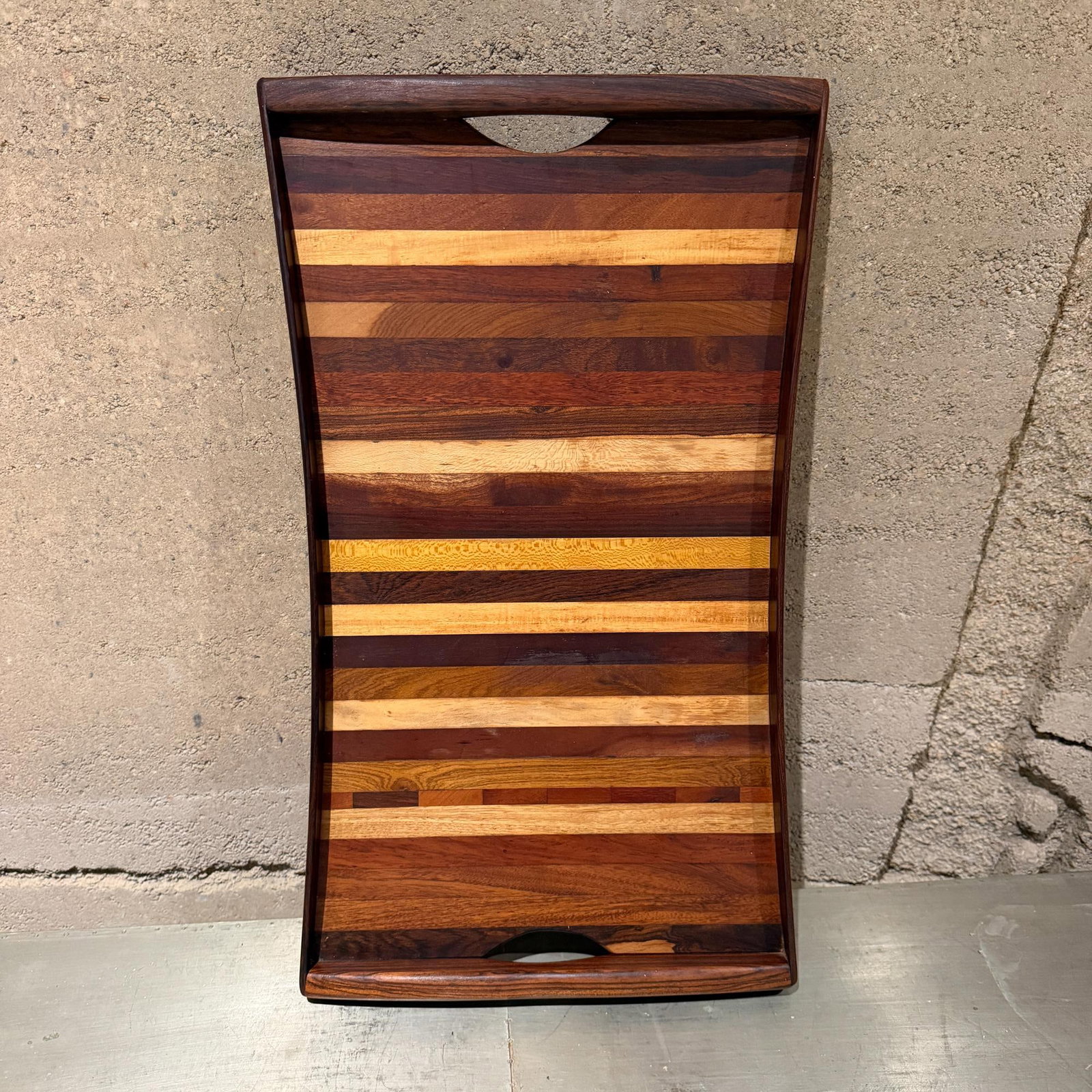 Don S. Shoemaker Service Tray, Exotic Woods, SeÃ±al, Mexico, 1970s - 15