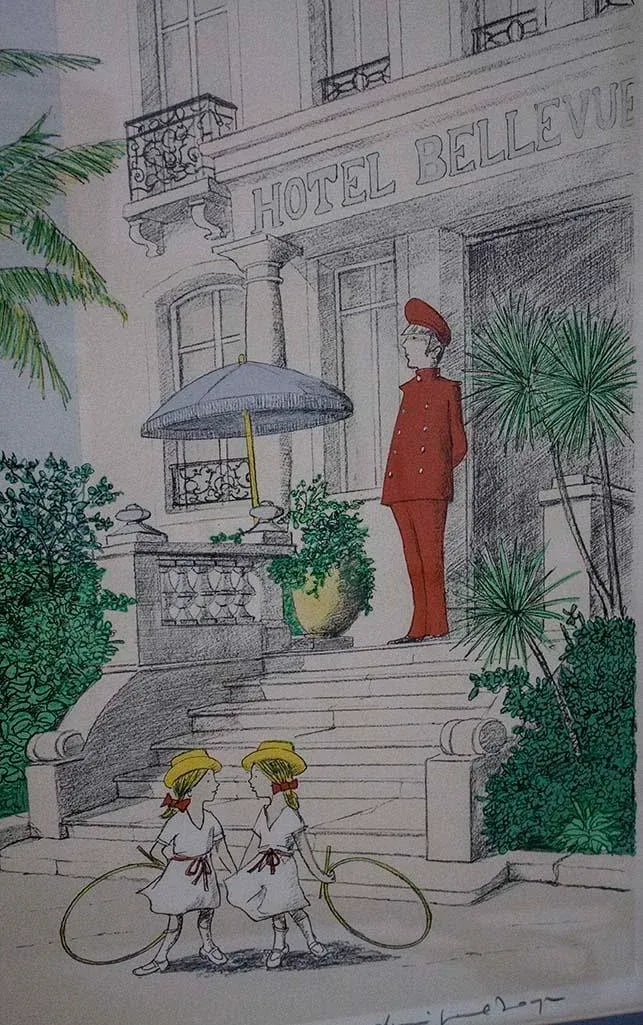 1960s Denis Paul Noyer Signed & No. By Artist, Lithograph 305/350/ Hotel Bellevue - 6
