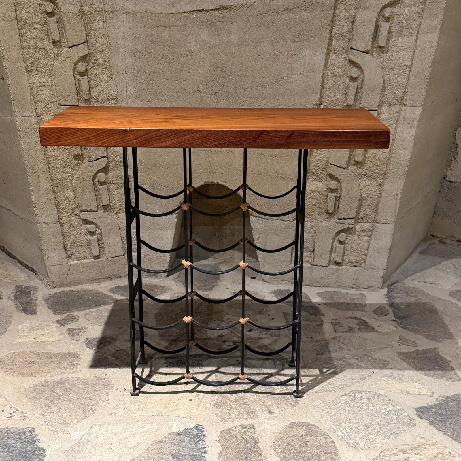 Mid-Century Modern Wine Bar Walnut Table by Arthur Umanoff, 1950s - 15
