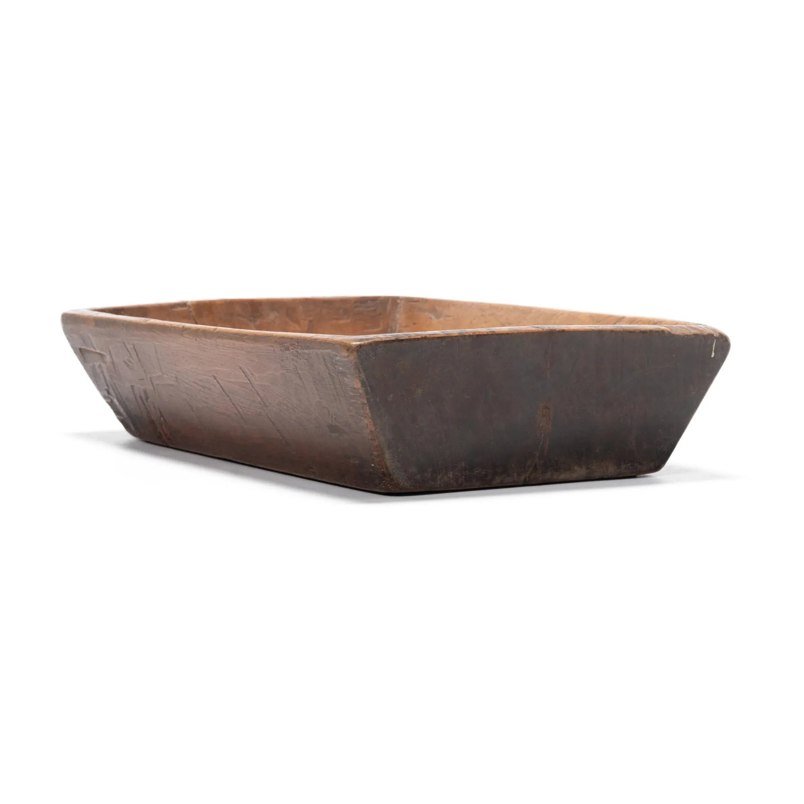 Large Chinese Rustic Wooden Tray, C. 1900 - 4