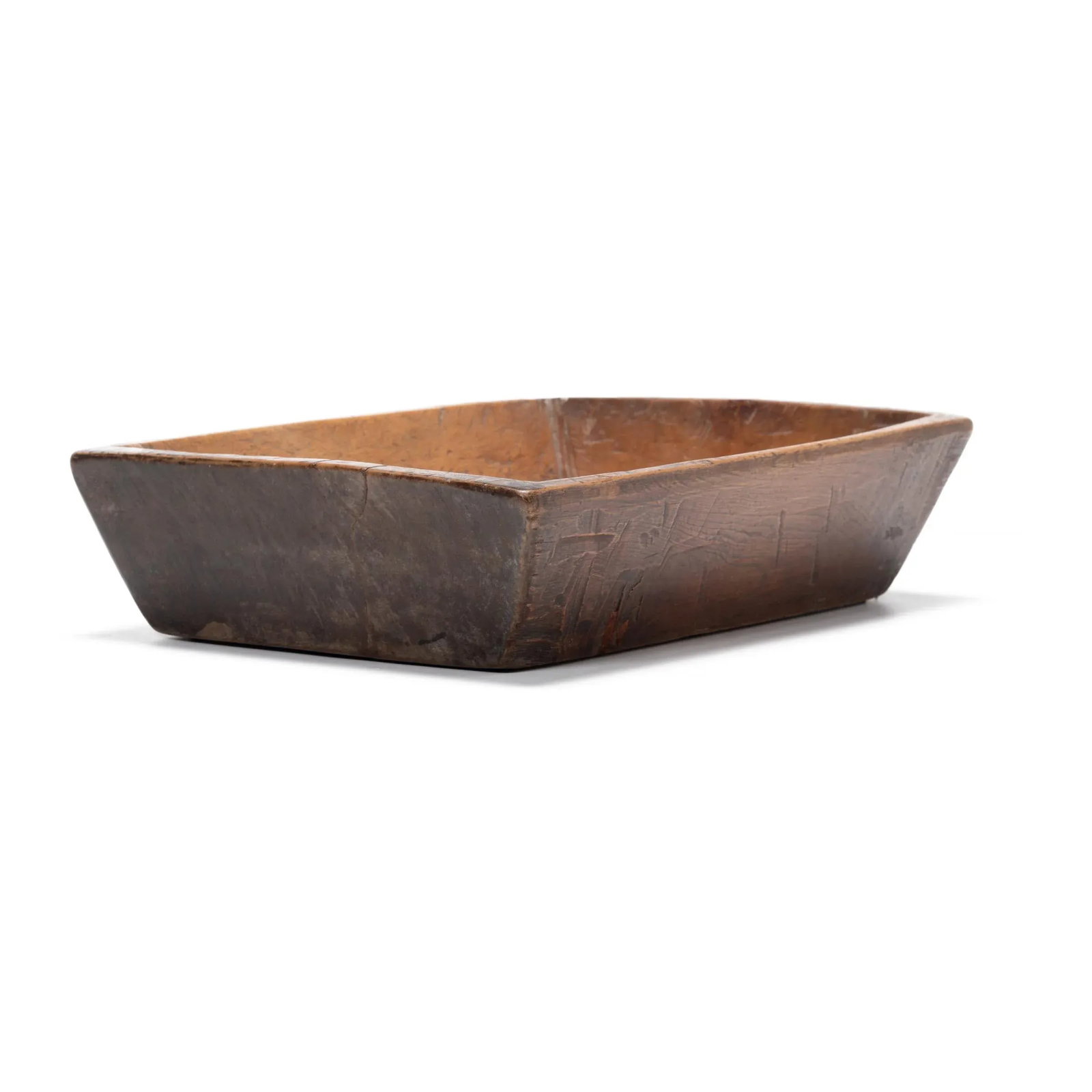 Large Chinese Rustic Wooden Tray, C. 1900 - 6