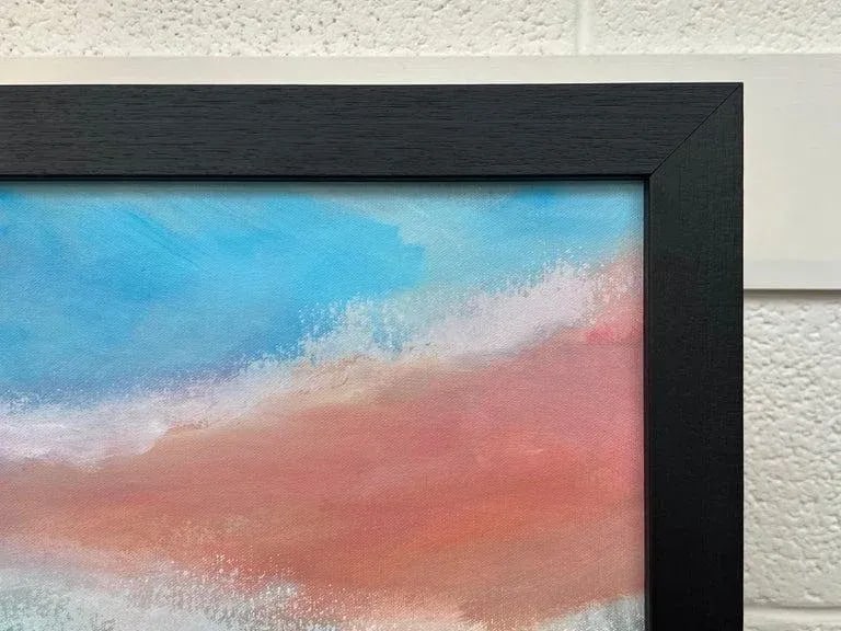 Orange & Blue Abstract English Moorland Landscape Earthy Colours Contemporary British Artist - 11