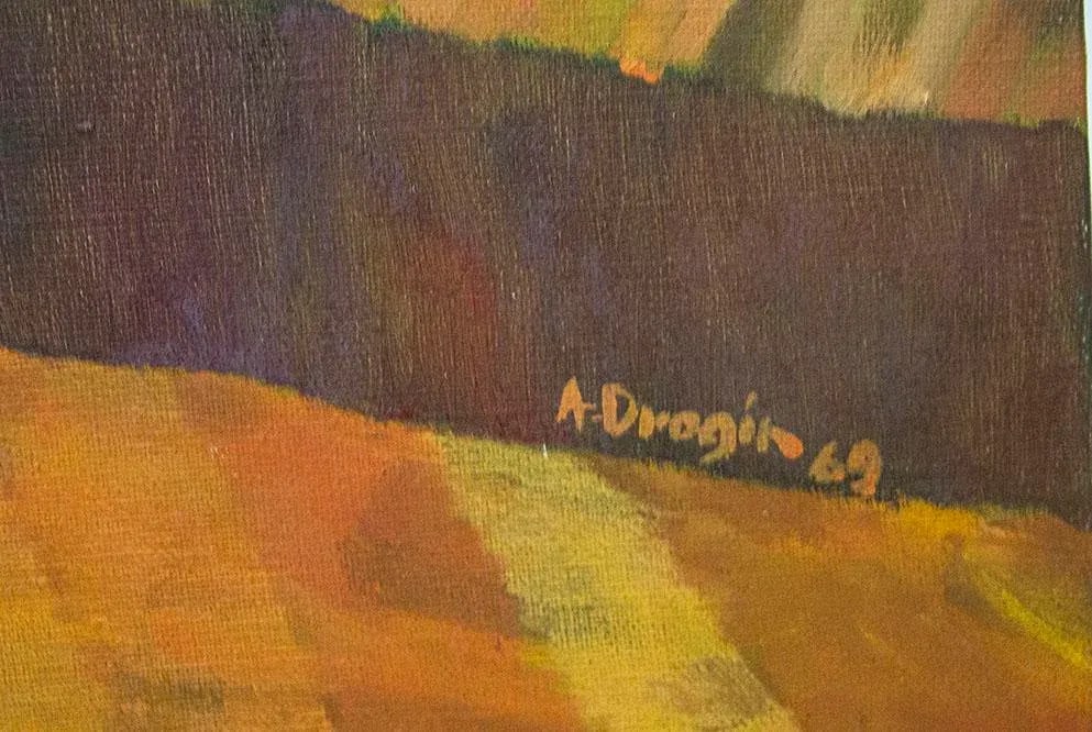 A. Drogin Oil Painting of Scenic Lake PÃ¡tzcuaro Mexico - Signed & Dated 1969 - 4