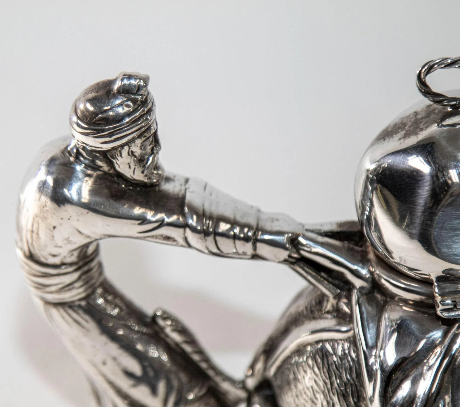 Camel Form "Karawan" Silver-Plated Teapot by Mariage Freres Paris France - 12