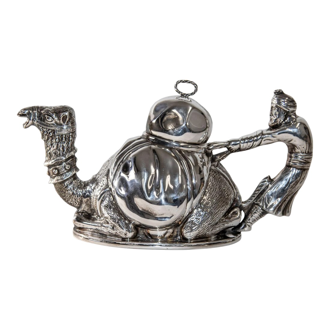 Camel Form "Karawan" Silver-Plated Teapot by Mariage Freres Paris France (1 of 12)