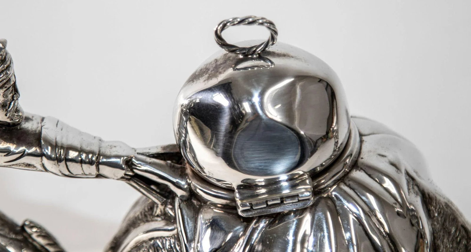 Camel Form "Karawan" Silver-Plated Teapot by Mariage Freres Paris France - 9