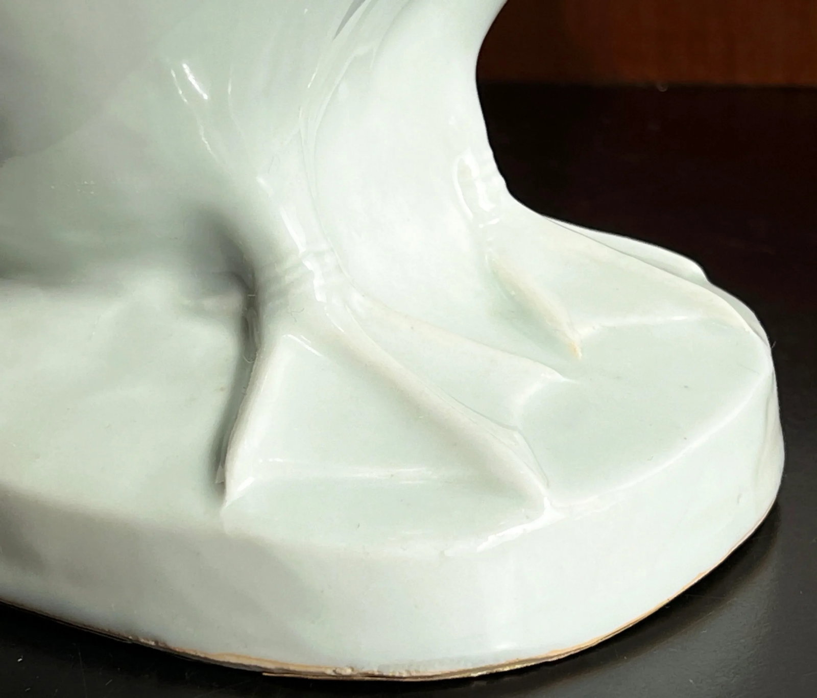 Vintage 14" Chinese Celadon Porcelain Ceramic Duck Figures - a Pair - 9