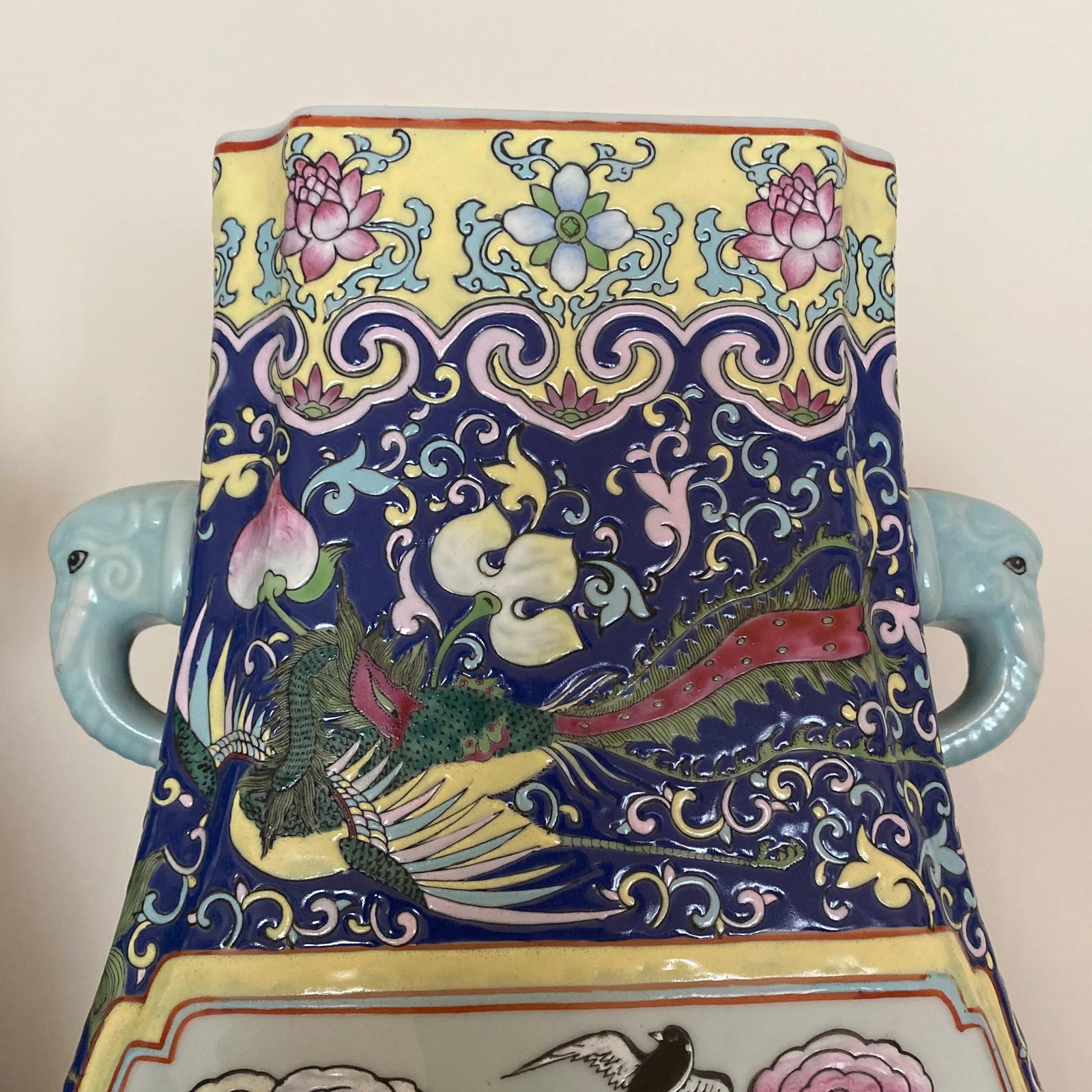 Vintage Oversized Hand Painted Asian Jars ~ a Pair - 9