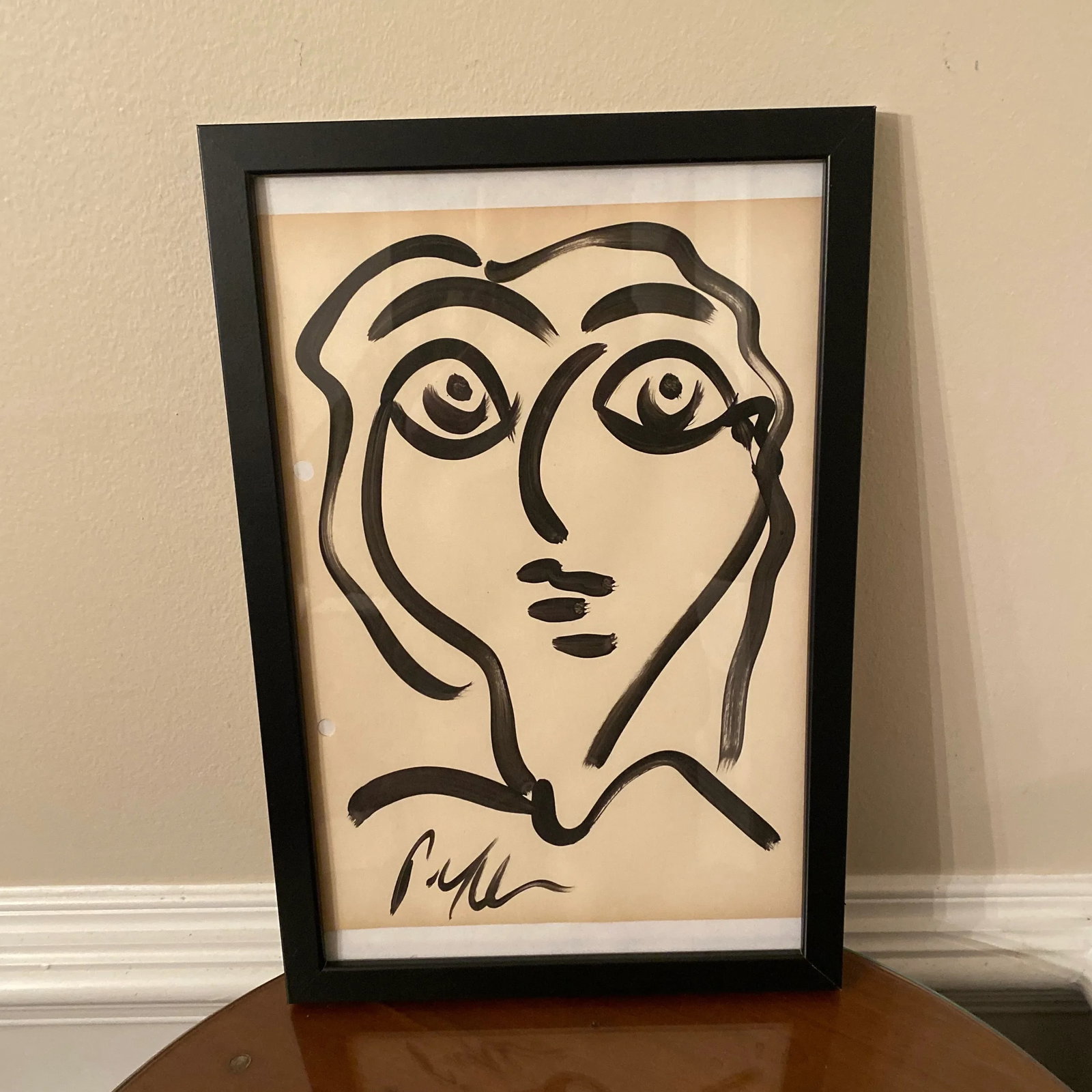 Peter Keil Original Abstract Portrait Painting Black & White Series - 4