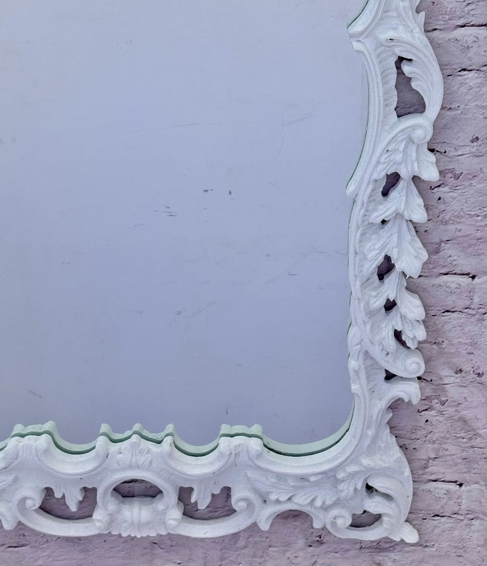 George III Style Carved and Gesso Rococo Mirror - 2