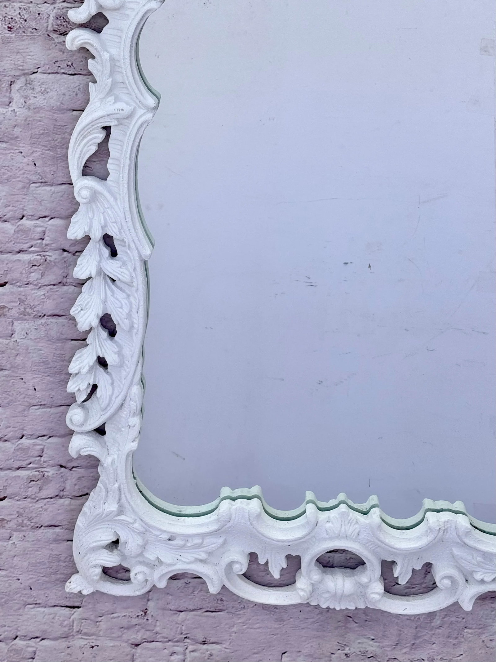 George III Style Carved and Gesso Rococo Mirror - 4