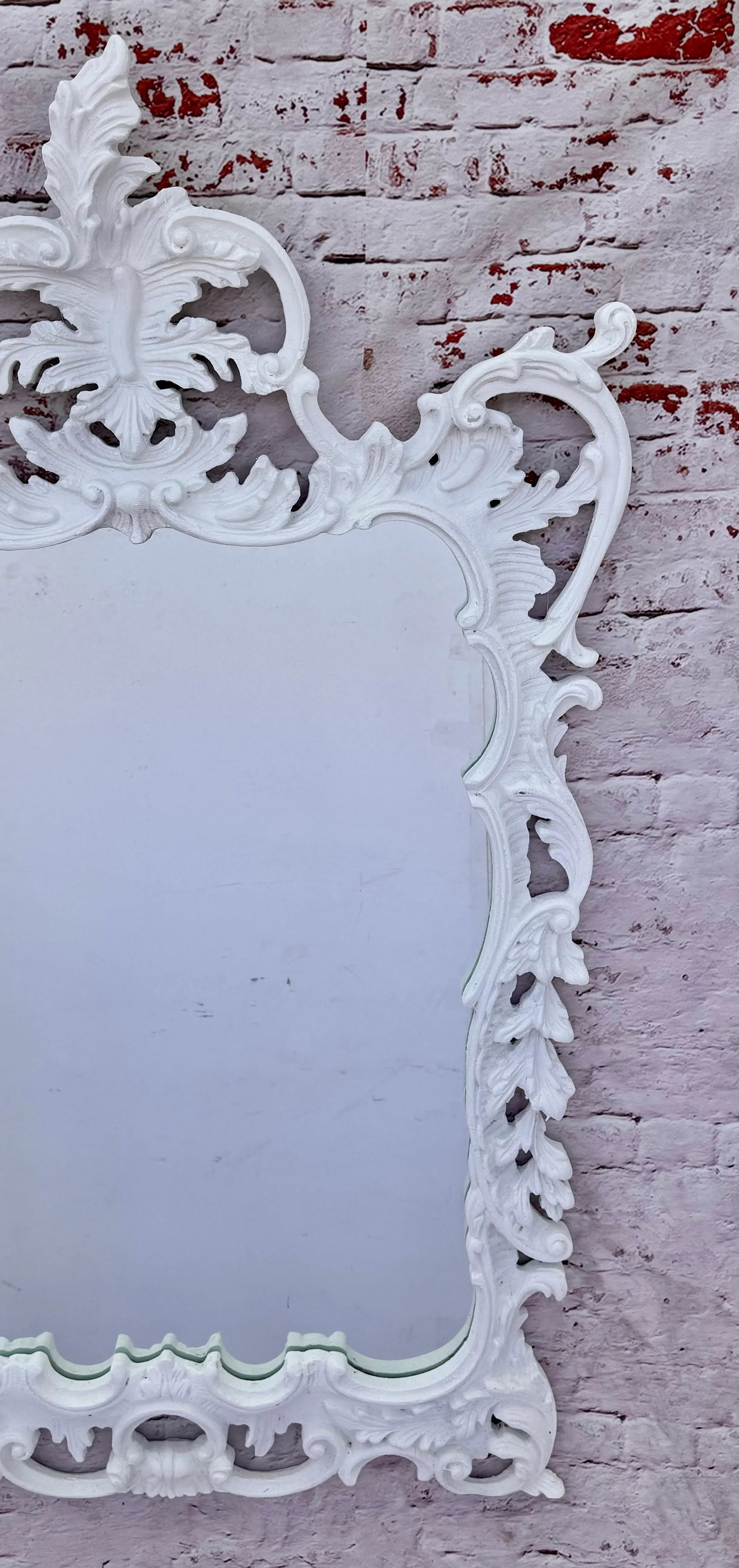 George III Style Carved and Gesso Rococo Mirror - 7