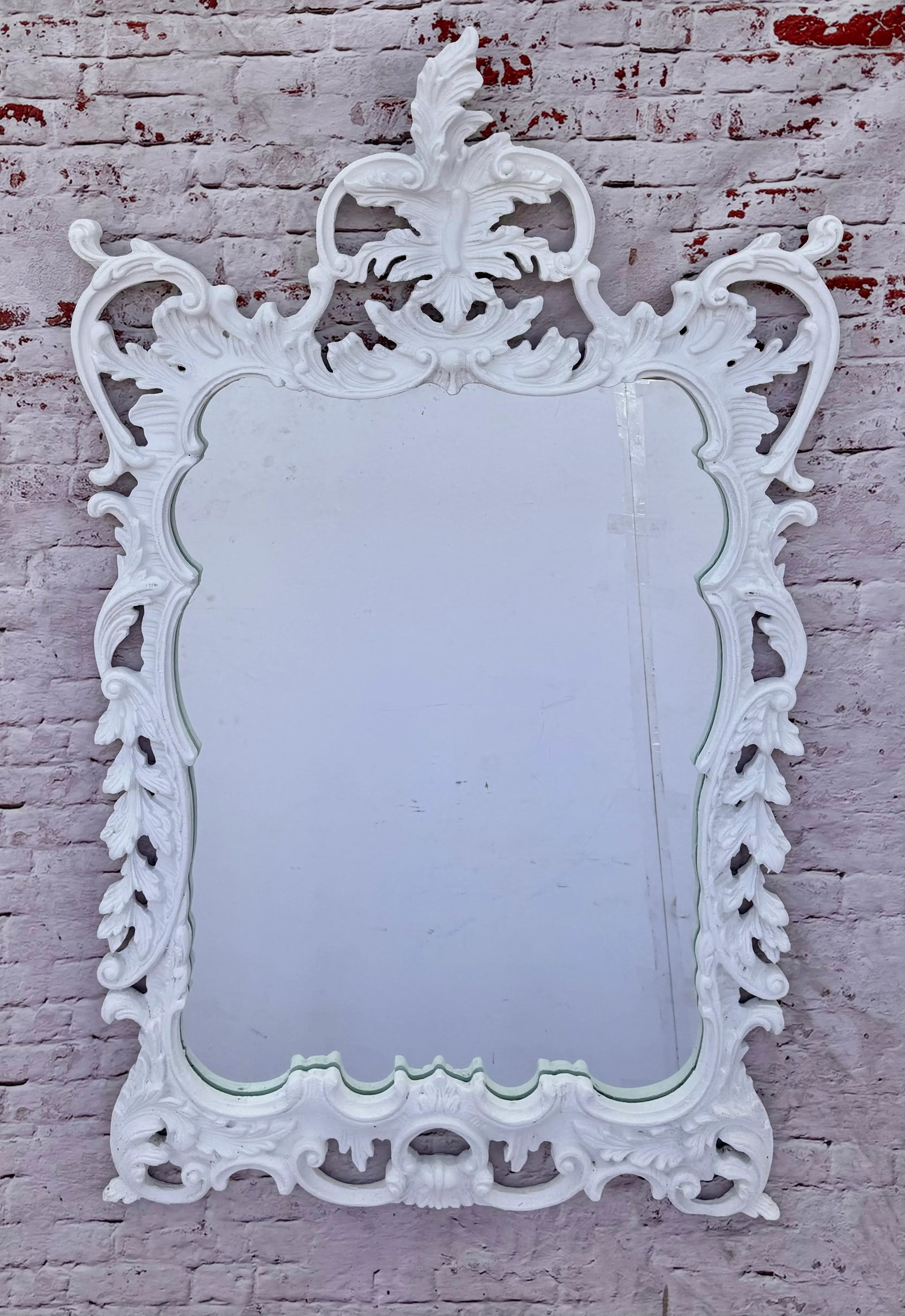 George III Style Carved and Gesso Rococo Mirror - 8