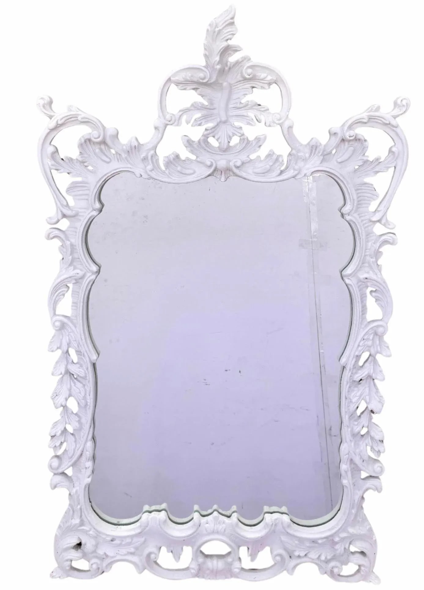 George III Style Carved and Gesso Rococo Mirror - 9