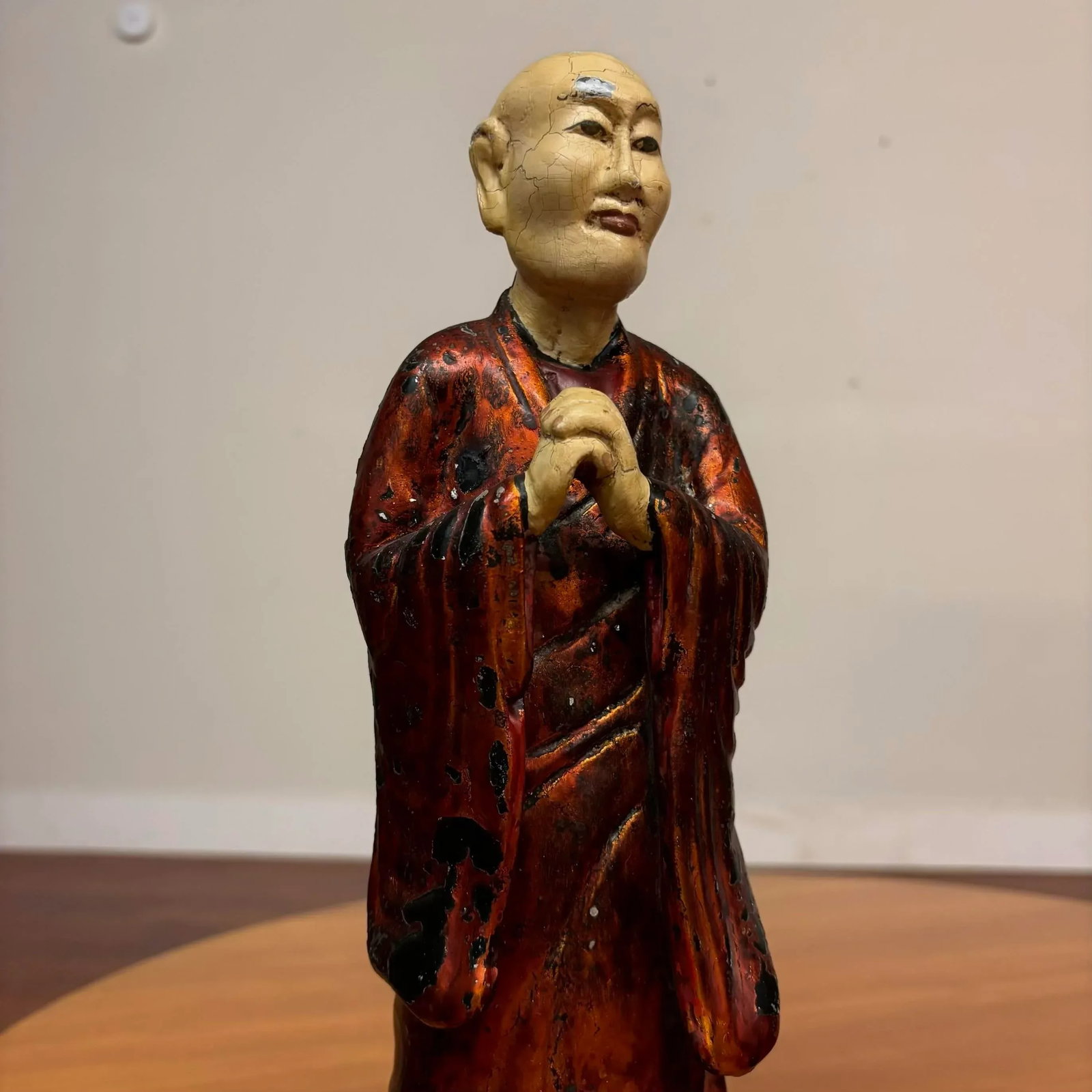 Vintage Vietnamese Cultural Figurines – Pair of Hand-Painted Statues From Hanoi - 6