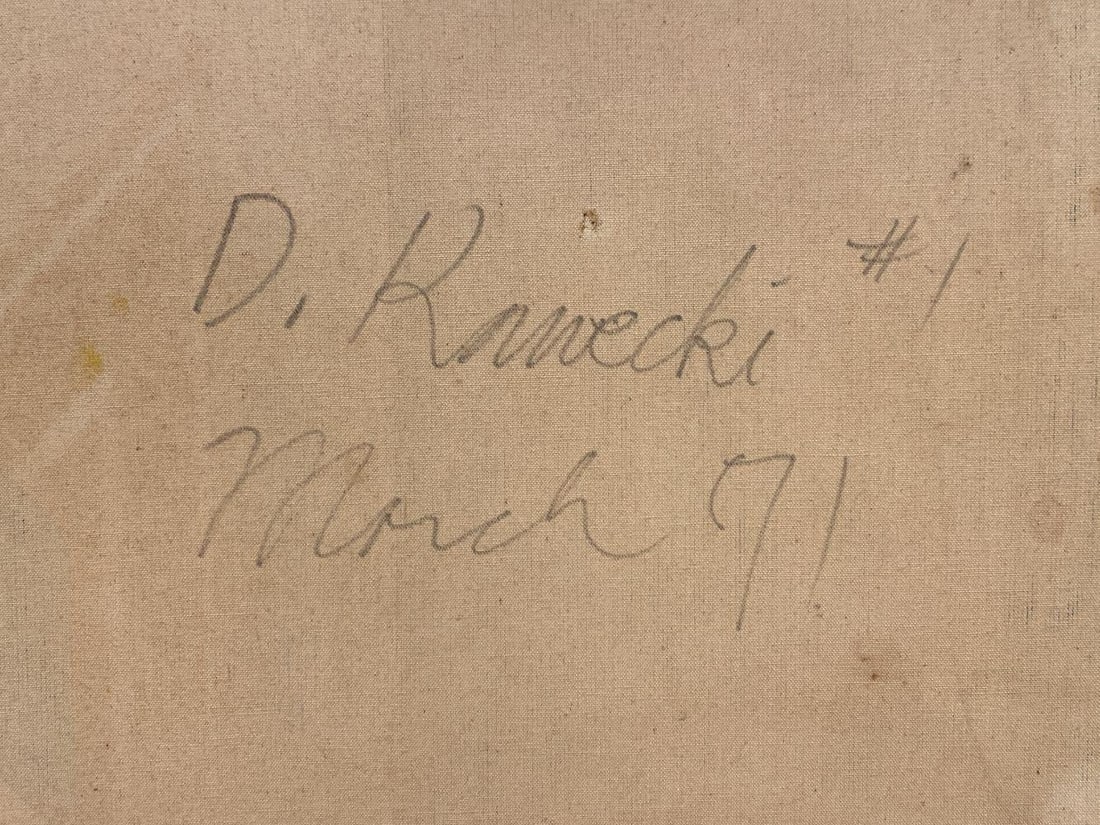 1970s Large Abstract O/C Painting - 6