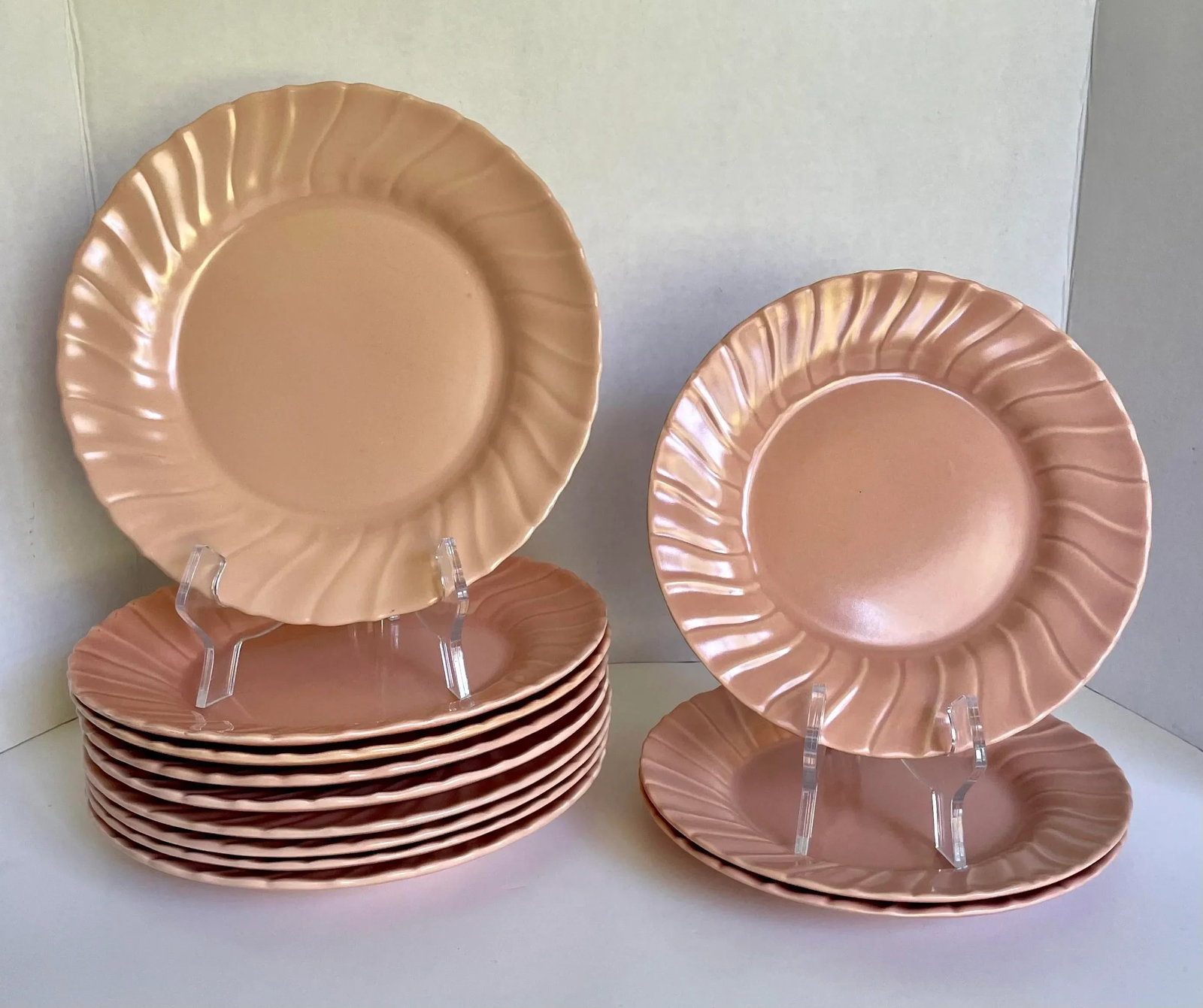 44 Pieces - 1940's Pink Franciscan Coronado Dinnerware and Serving Set - 6