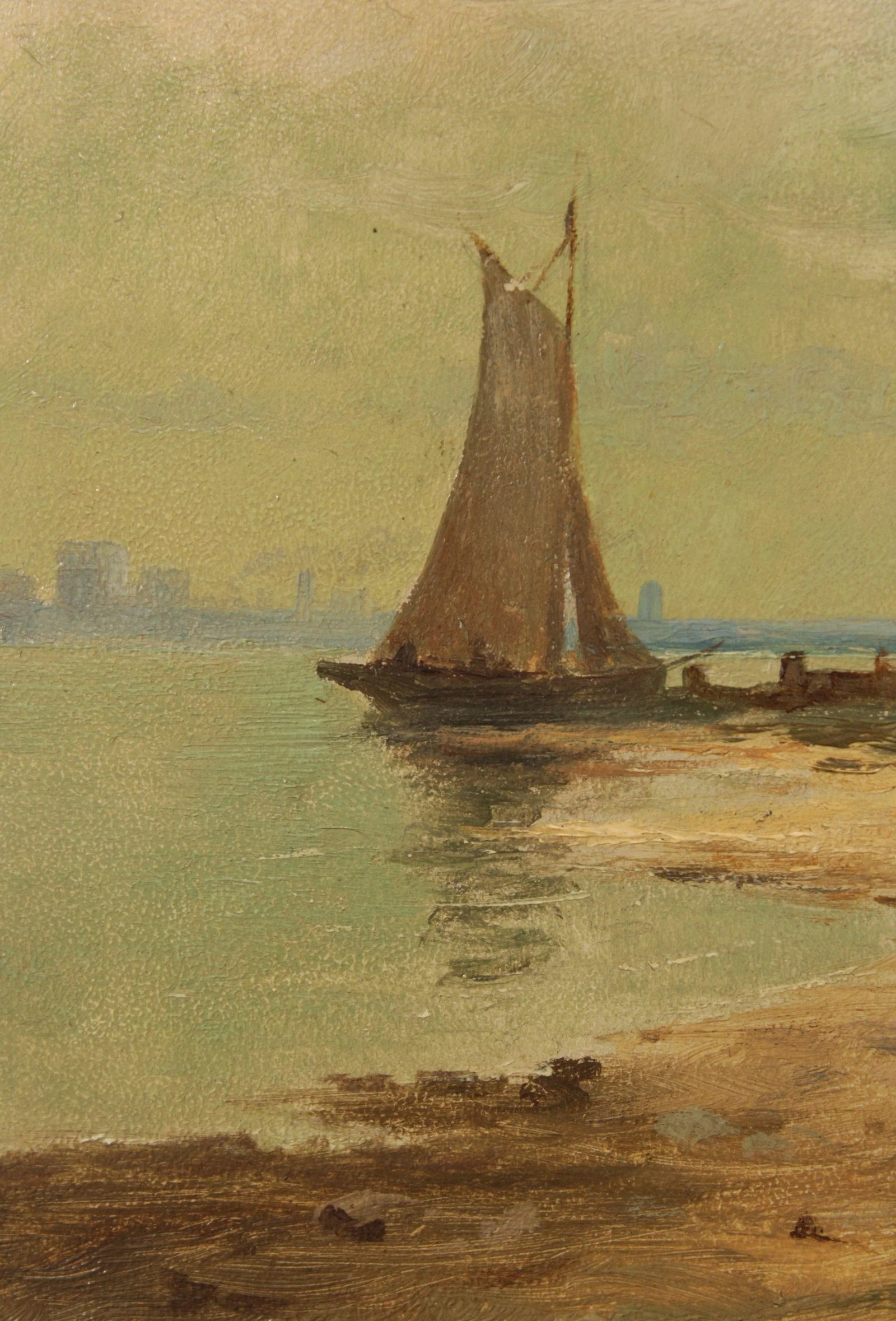 Wilfred P. Davison 'Fishermans House' Original Oil Painting - 7