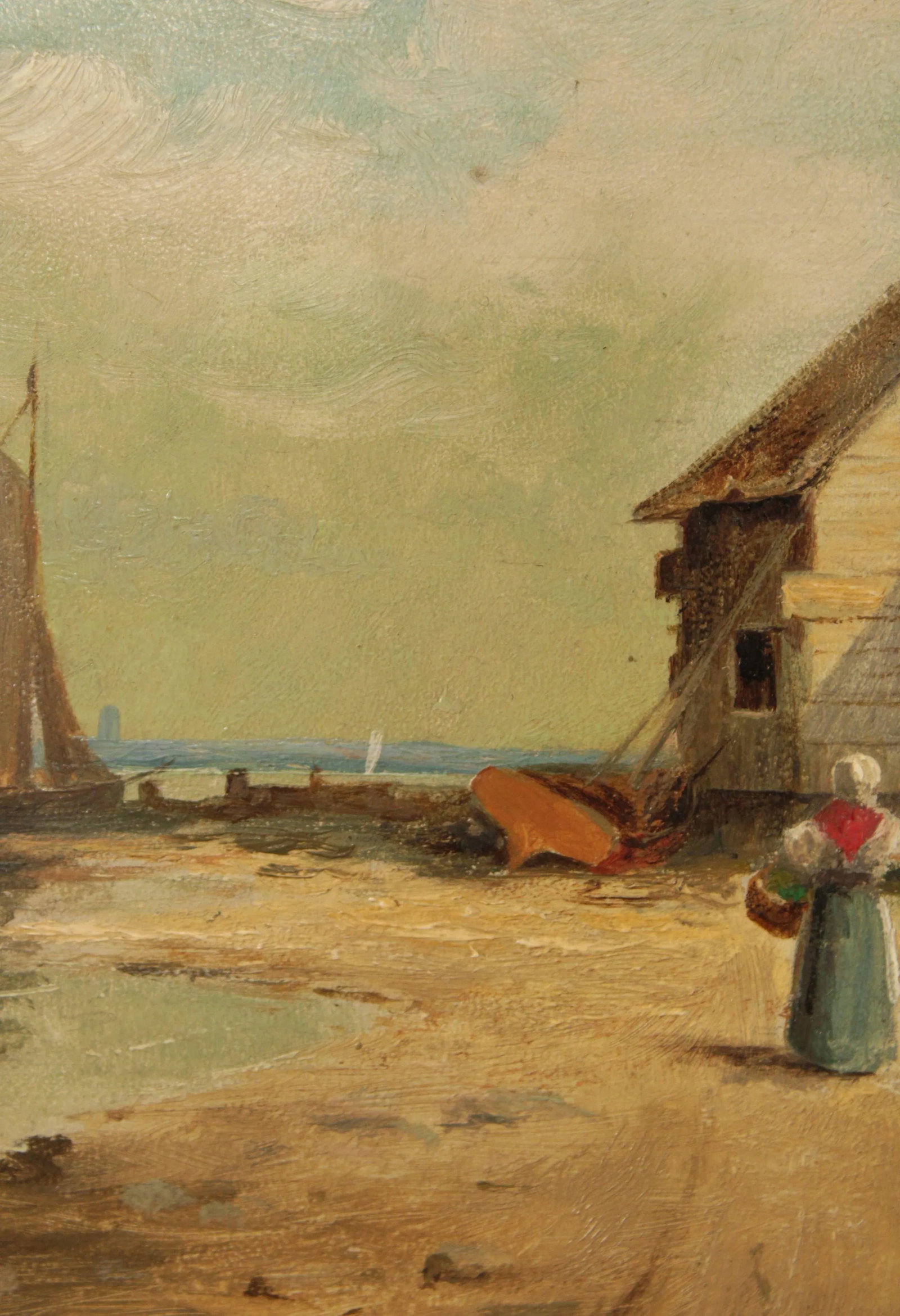 Wilfred P. Davison 'Fishermans House' Original Oil Painting - 8